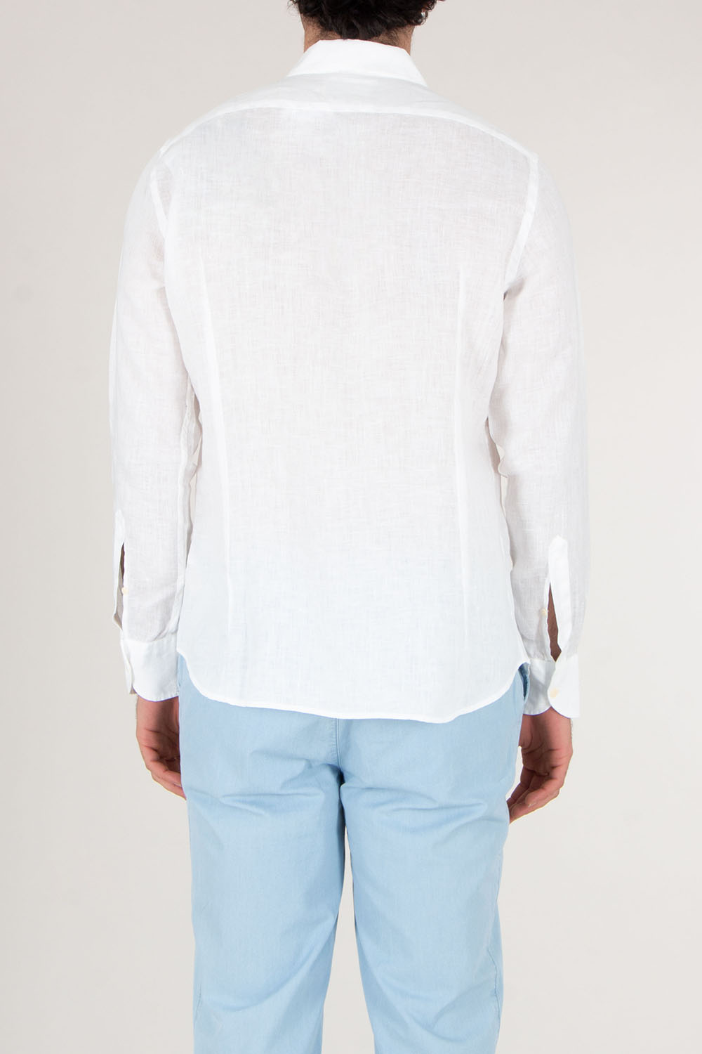 MC 2 SAINT BARTH Regular Fit Linen Shirt Pamplona