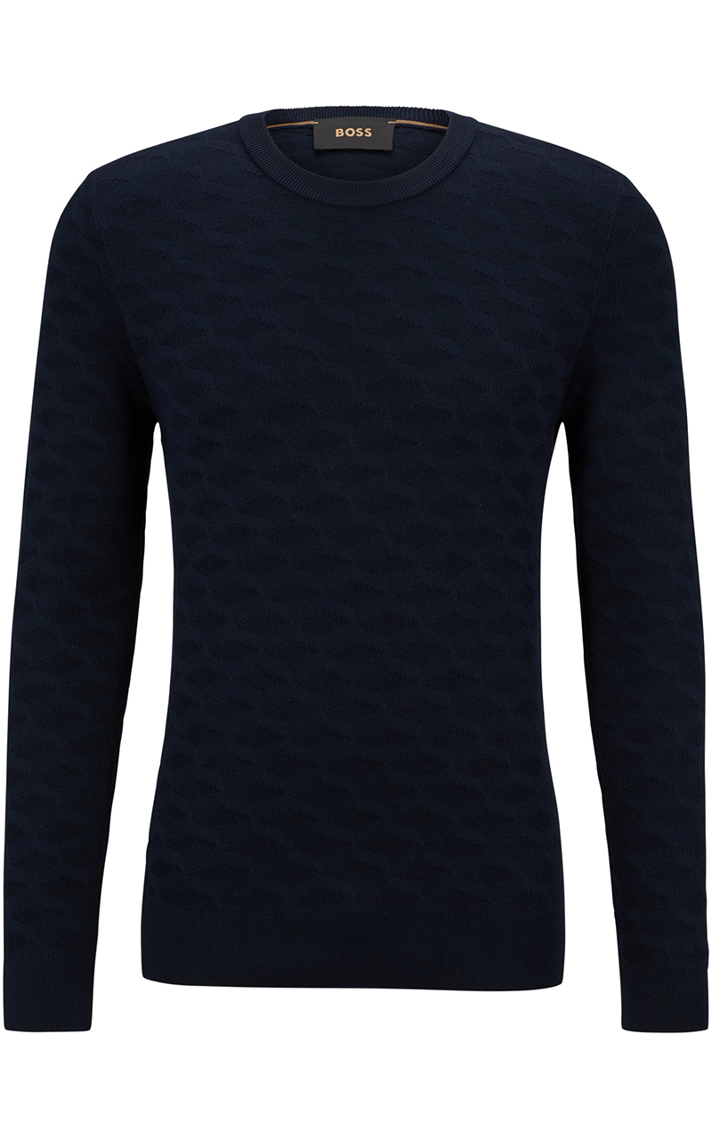 BOSS Silk Knit Sweater L-Odante BOSS Silk Knit Sweater L-Odante