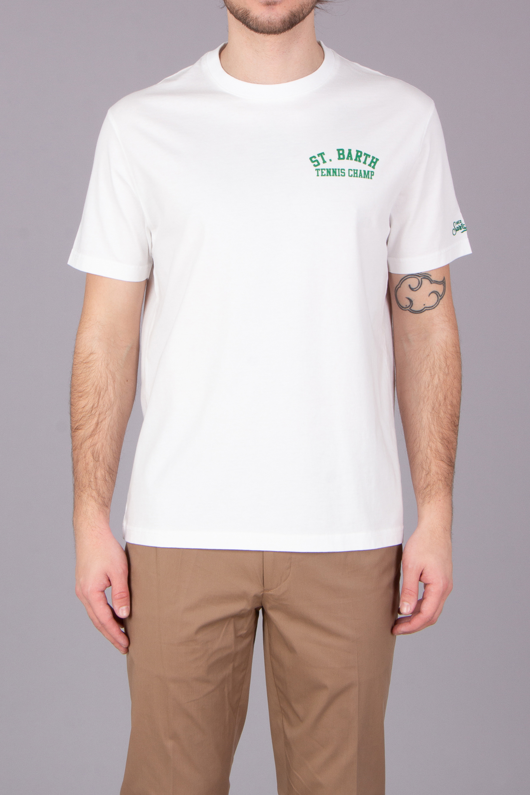 MC 2 SAINT BARTH Snoopy Tennis Champ Organic Cotton Jersey T-Shirt
