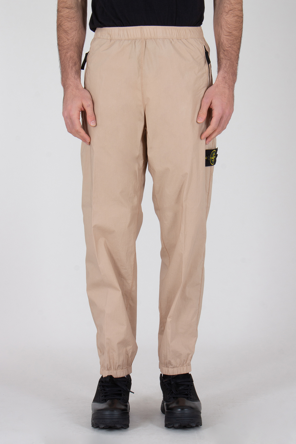 STONE ISLAND Loose Fit Stretch Cotton Tela 'Paracadute' Pants