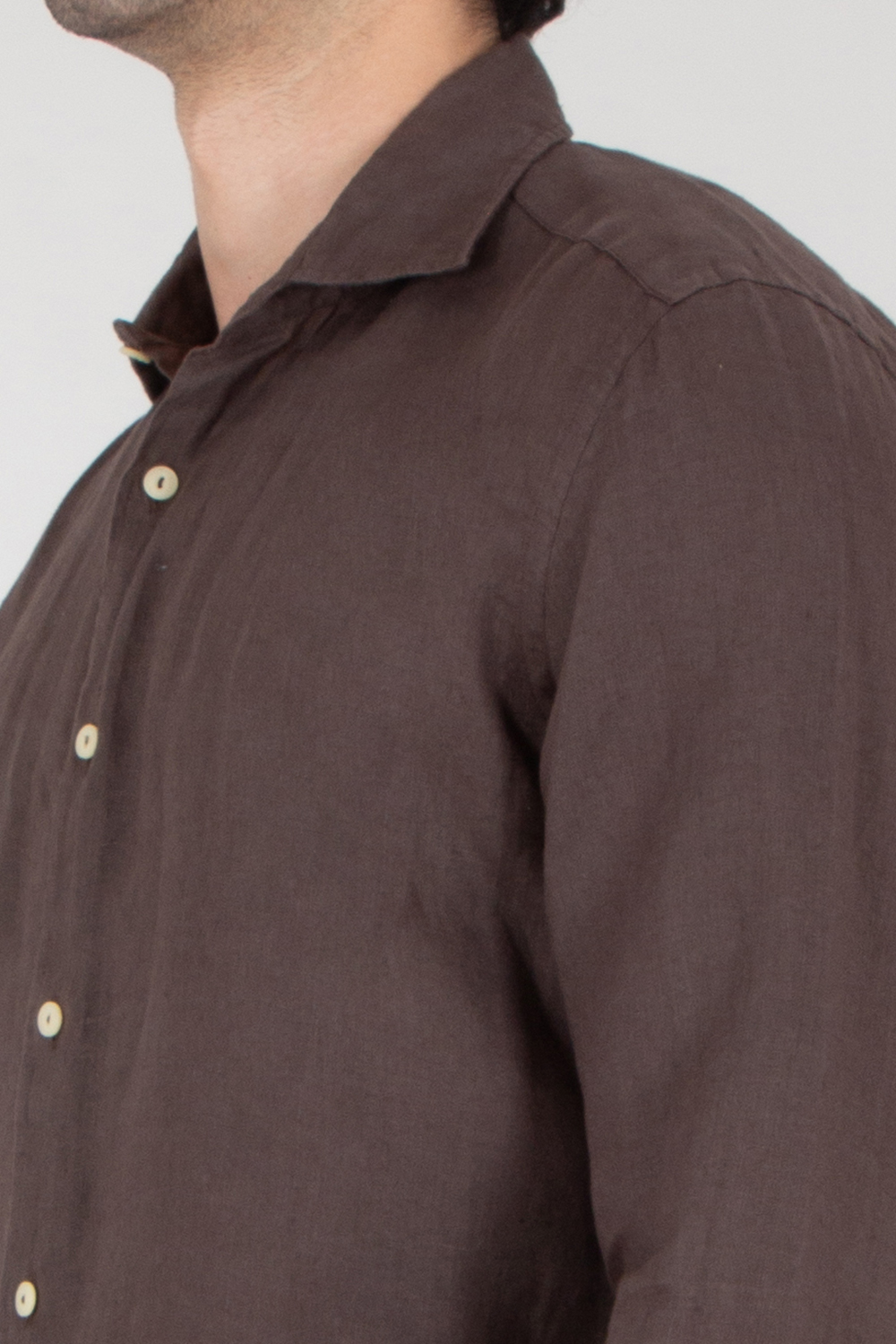 MC 2 SAINT BARTH Regular Fit Linen Shirt Pamplona