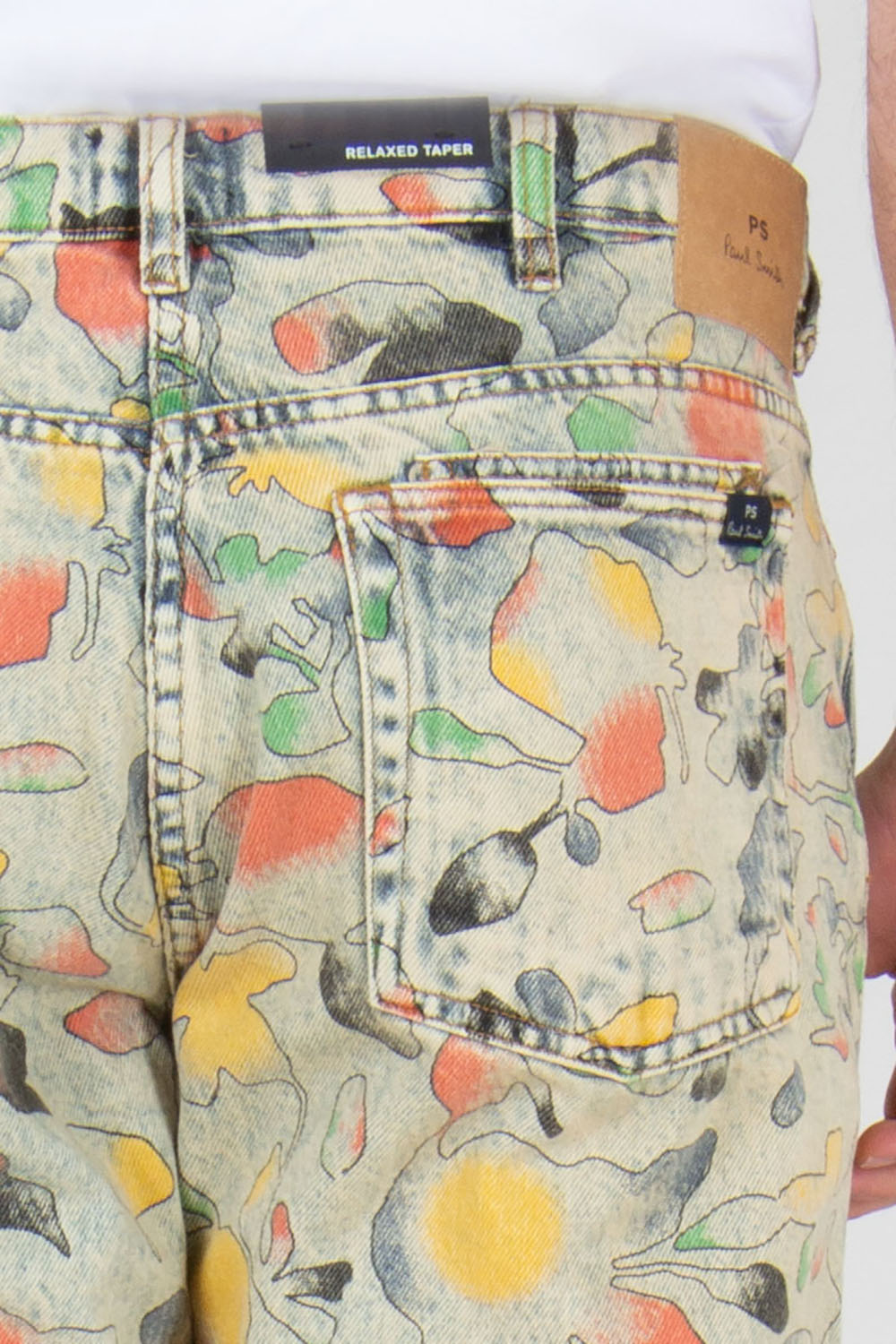 PAUL SMITH Relaxed Tapered Fit Good Fortune Floral Print Denim Jacket