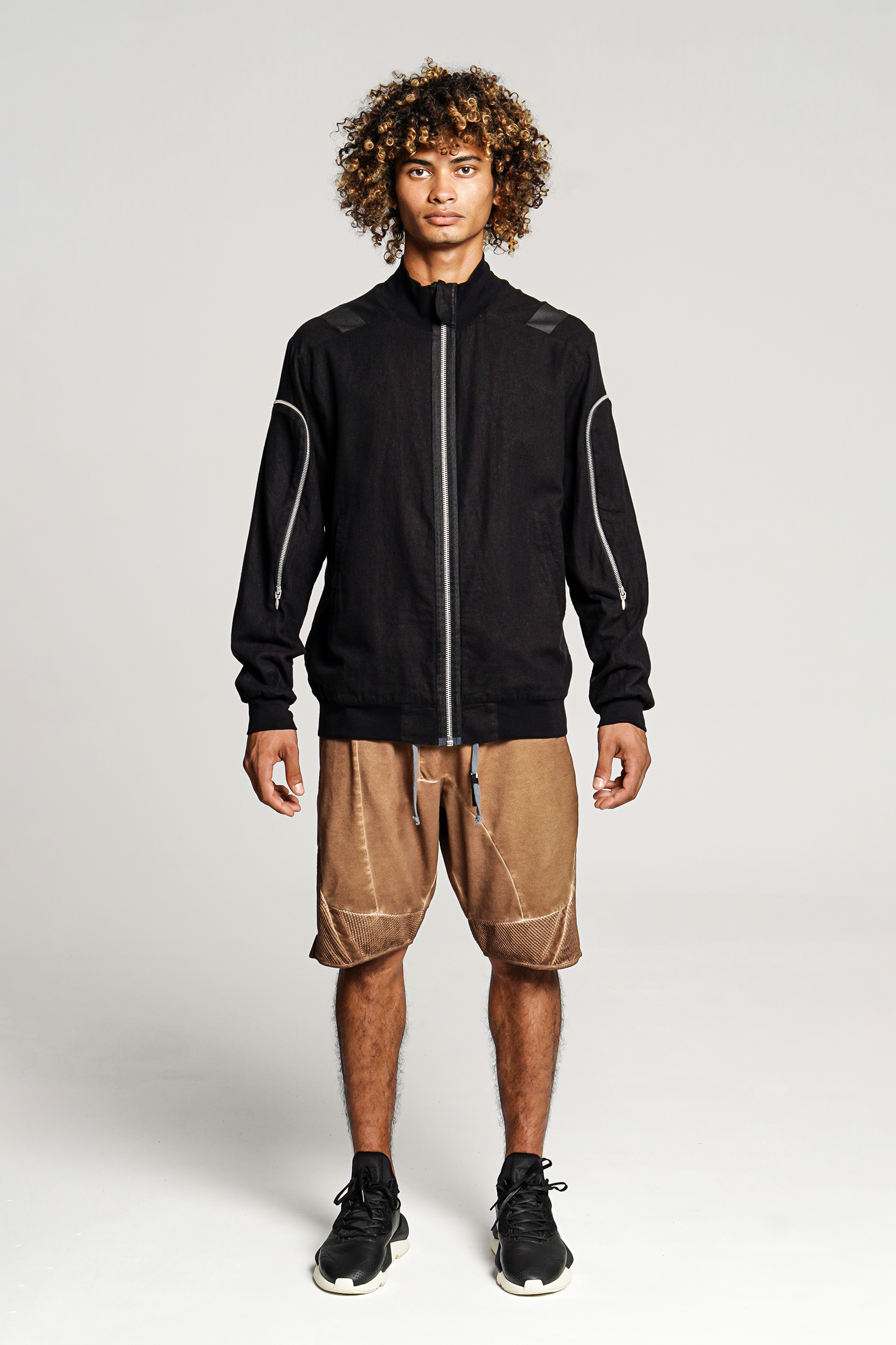 RE:VOLVER ATELIER Cotton-Linen Blend Bomber Jacket