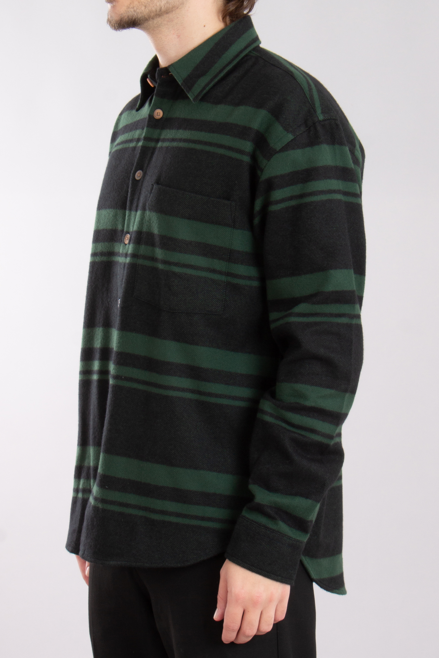 PAUL SMITH Relaxed Fit Striped Cotton Flannel Shirt PAUL SMITH Relaxed Fit Striped Cotton Flannel Shirt