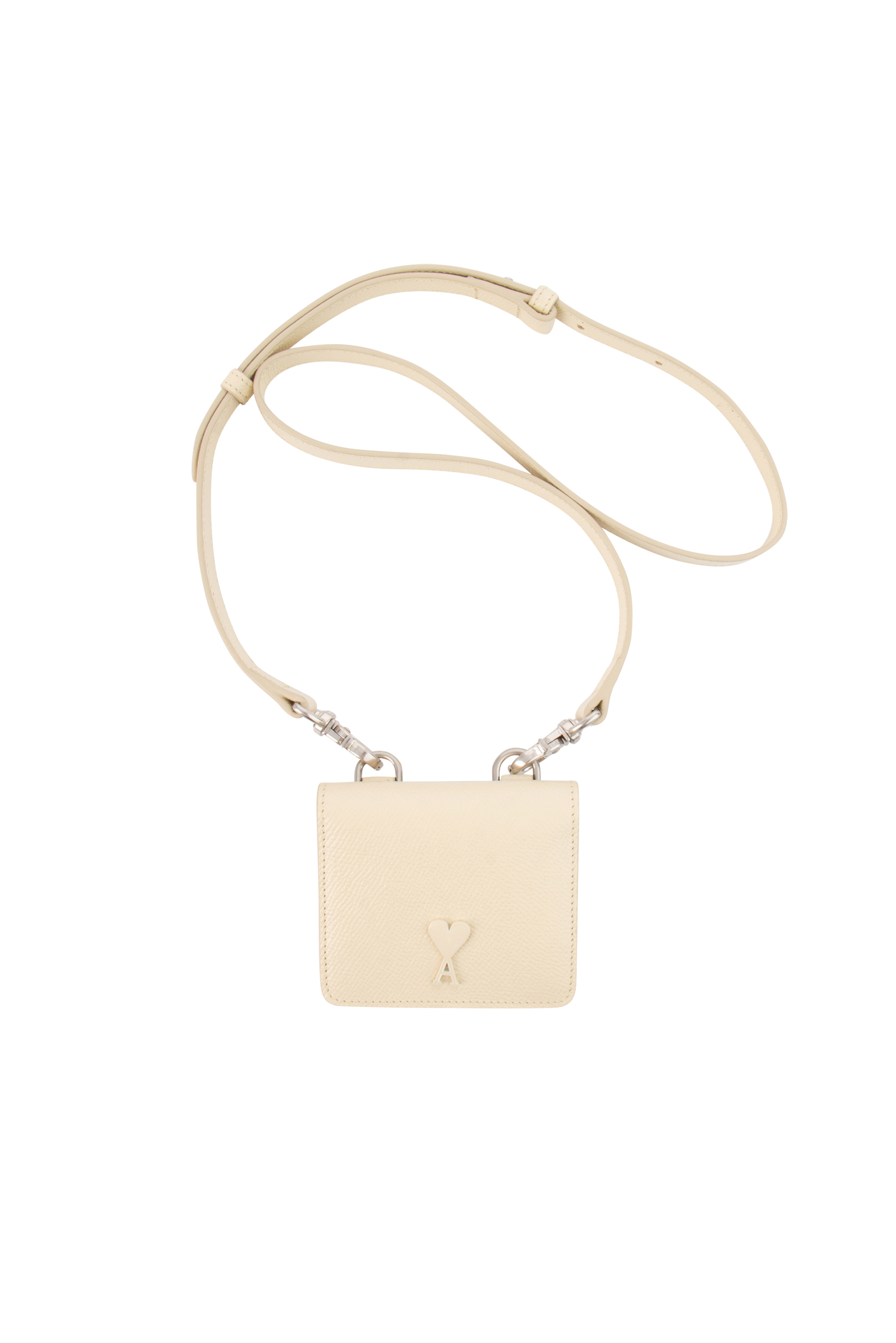 AMI PARIS Leather Card Holder 