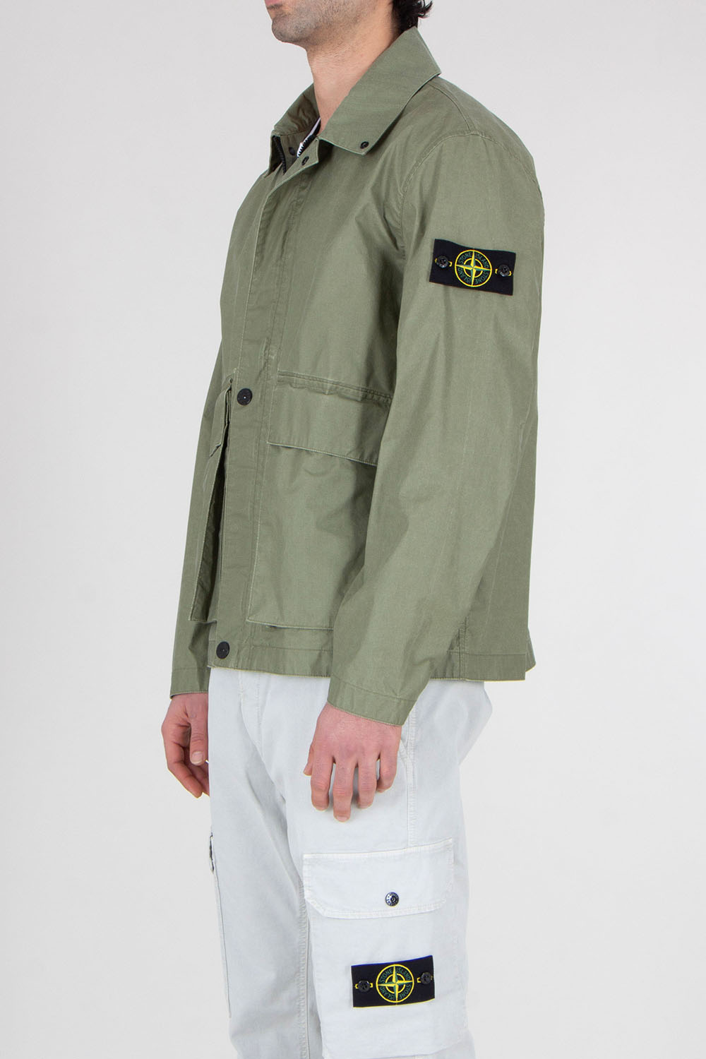STONE ISLAND Regular Fit Coated Coach Jacket