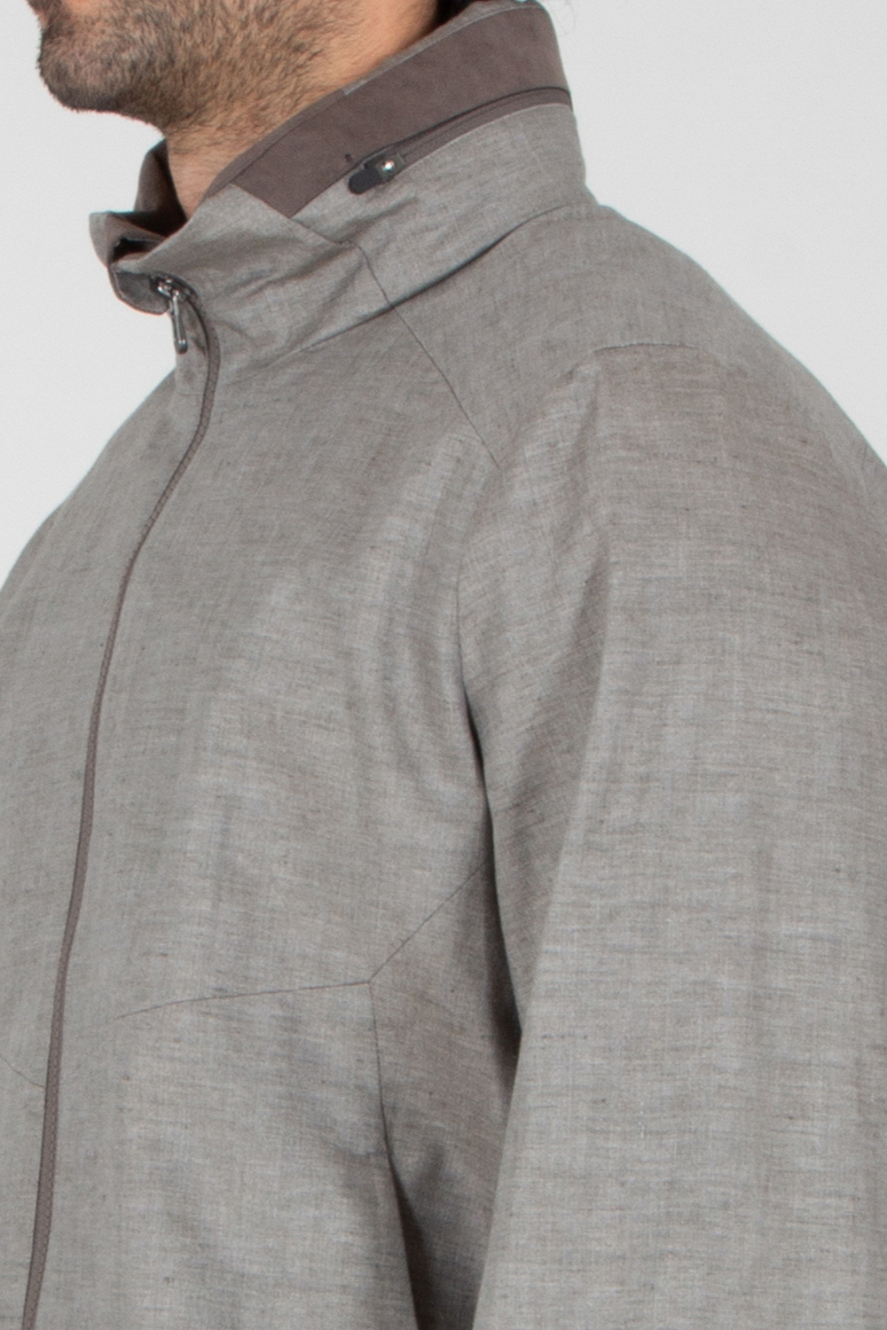 SEASE Regular Fit Coated Linen Cruise Jacket 2.0