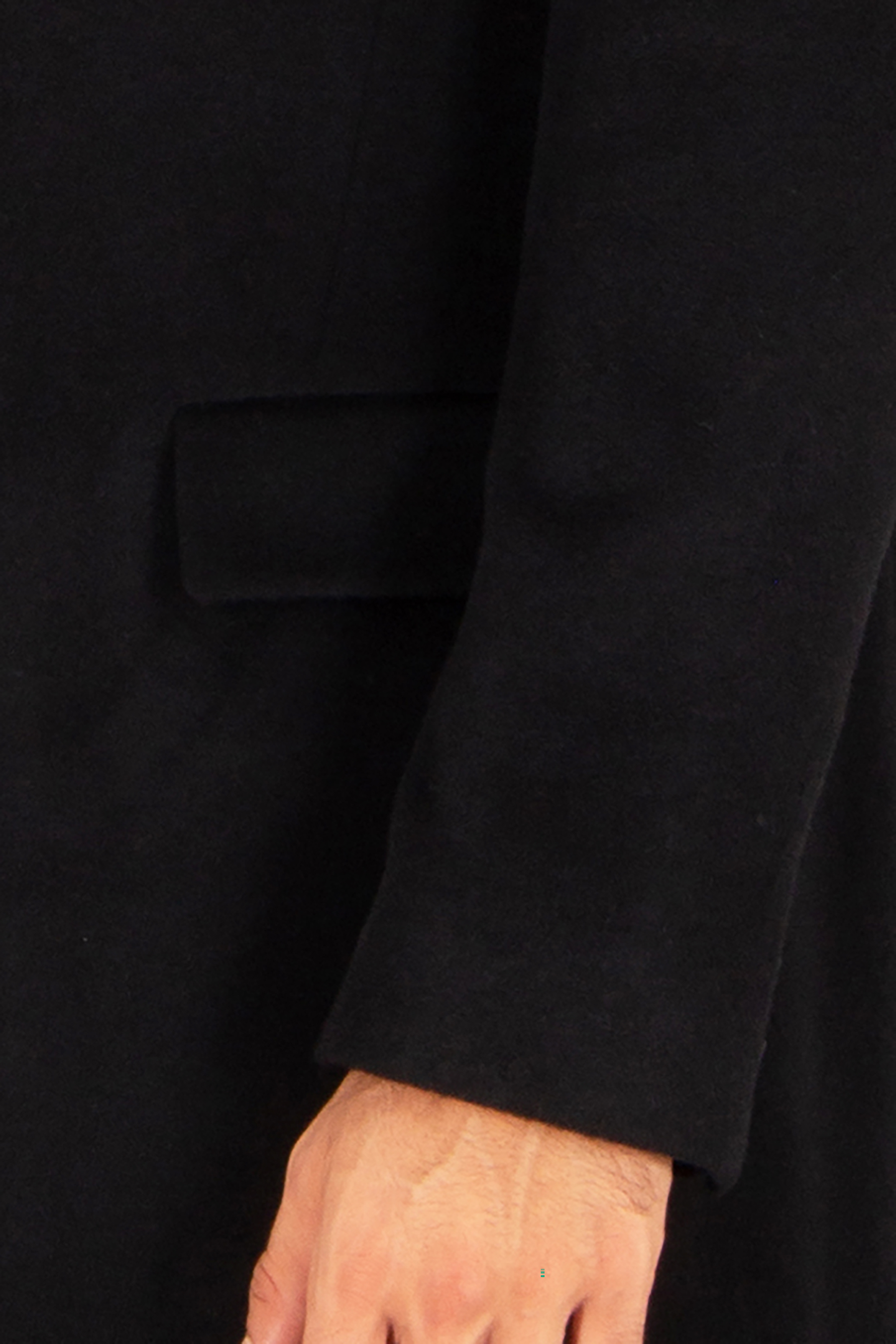 HUGO Slim Fit Cashmere Coat Migor Langarm, Mantel, Hand, Person, Anzug