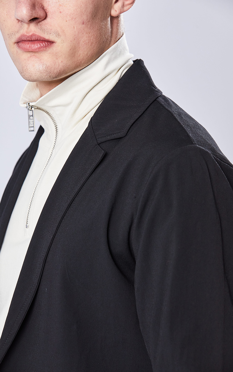 THOM KROM One Button Woven Stretch Jacket THOM KROM One Button Woven Stretch Jacket