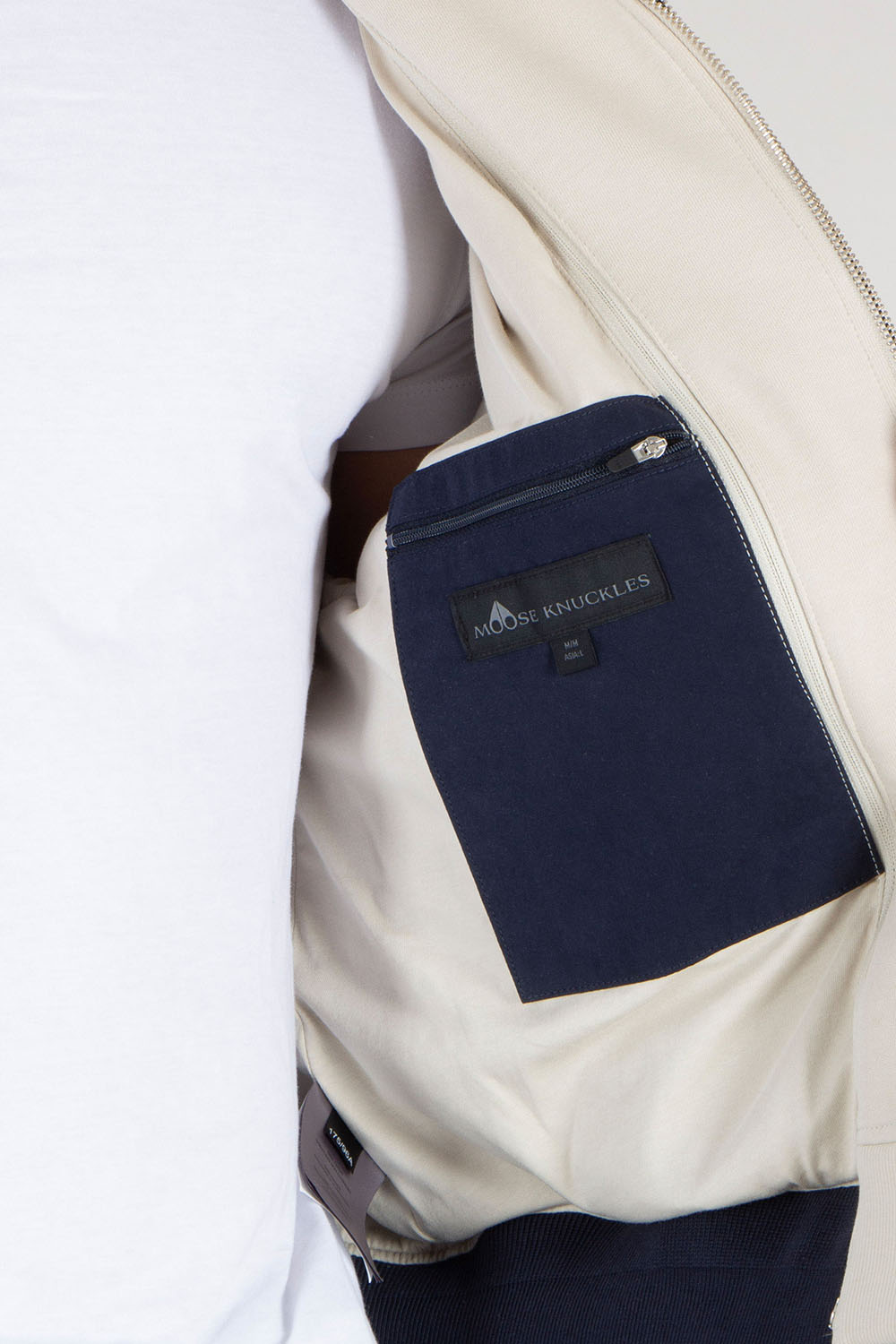 MOOSE KNUCKLES Relaxed Fit 2-in-1 Cotton Bomer Jacket Skylark 