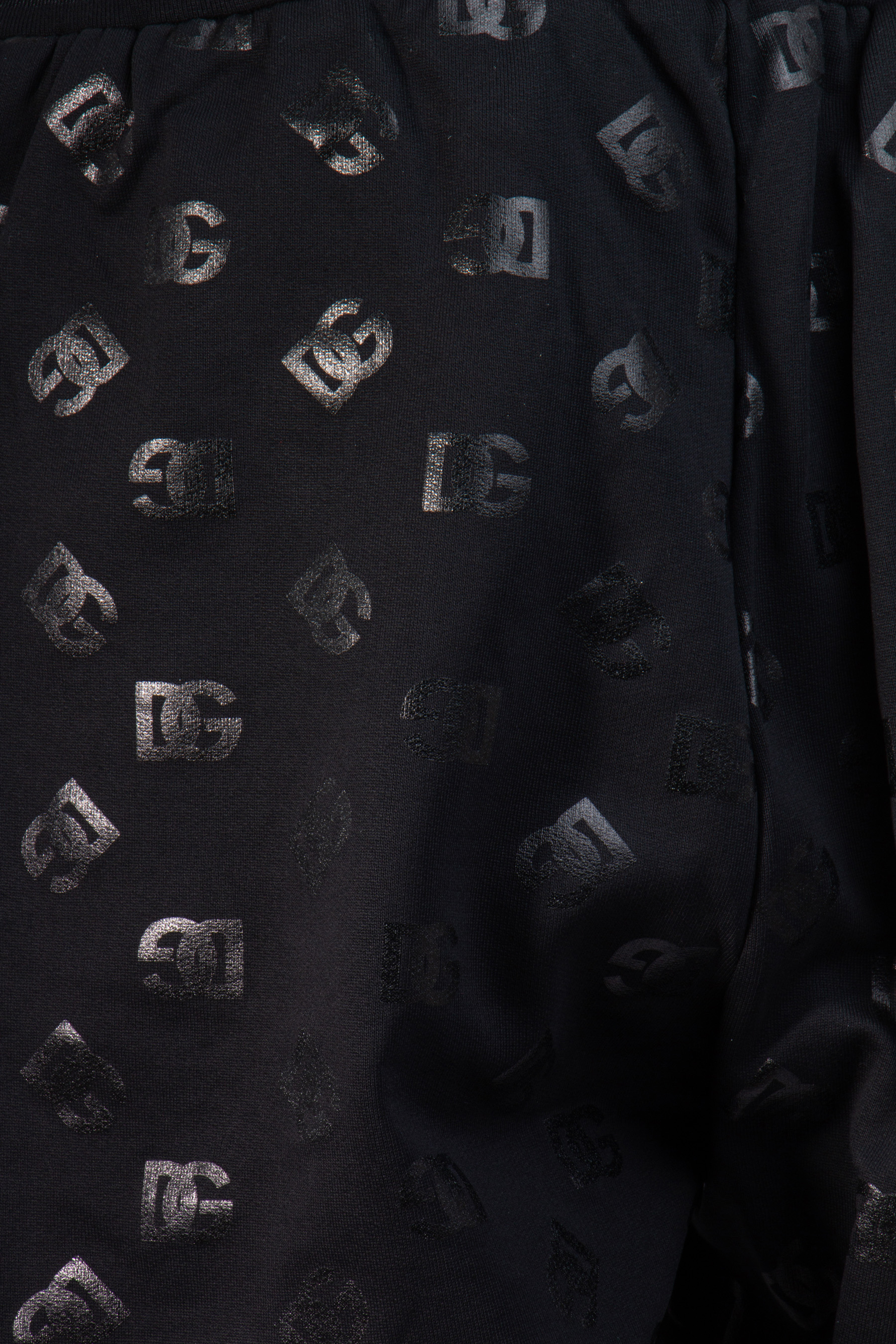 DOLCE & GABBANA Monogram Print Cotton Jersey Sweatpants