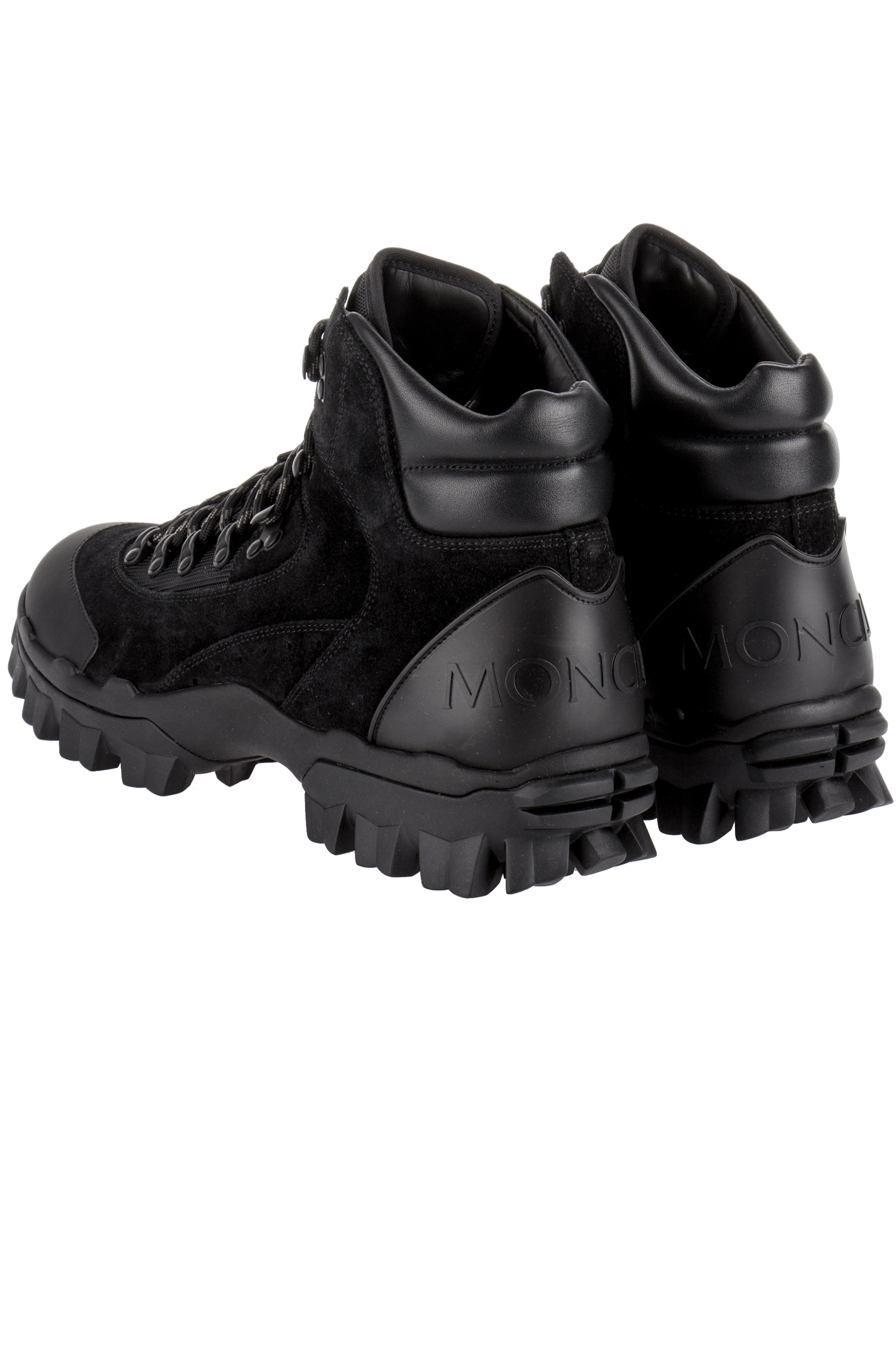 MONCLER Leather & Suede Hiking Boots Herlot MONCLER Leather & Suede Hiking Boots Herlot