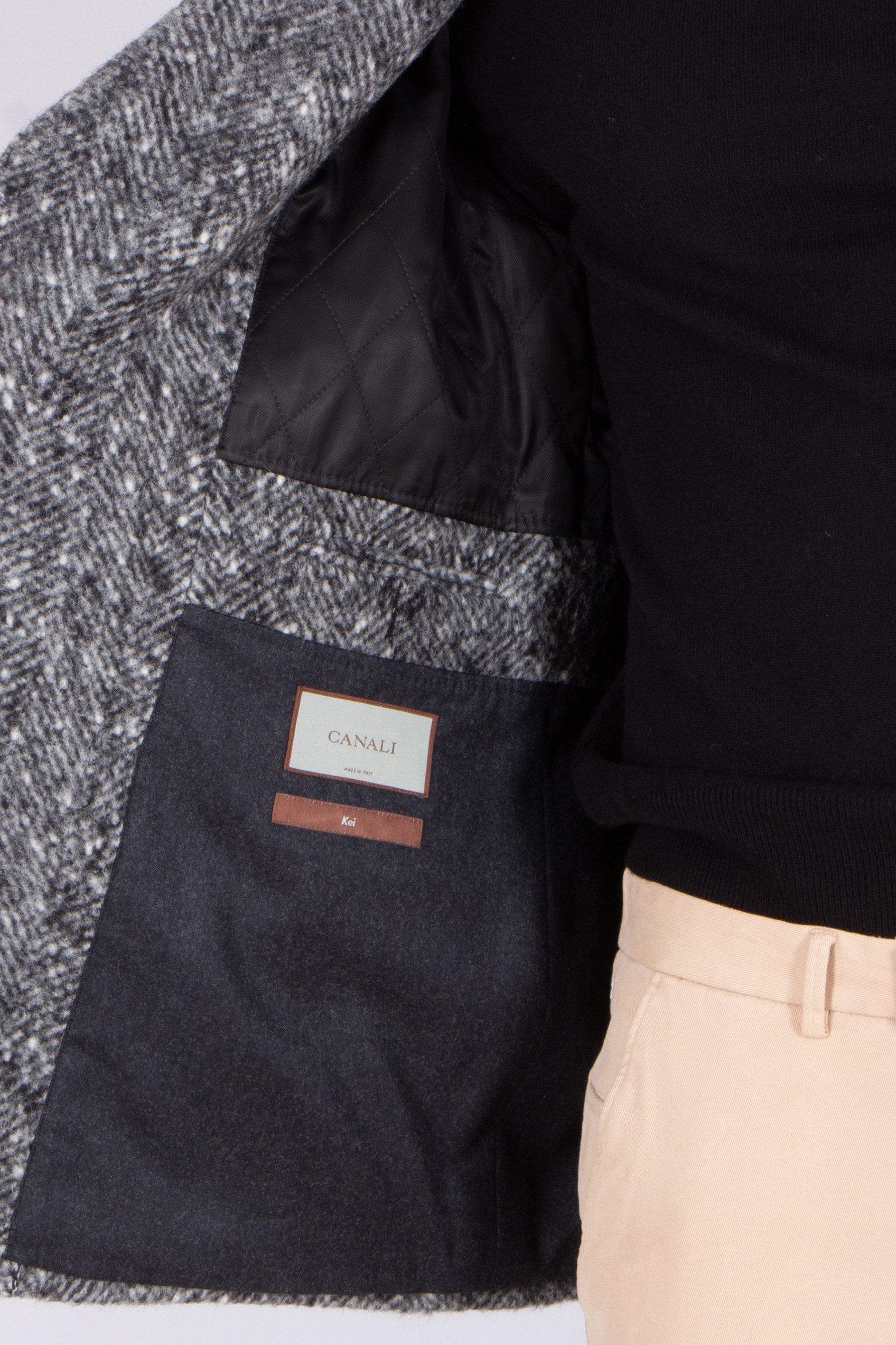 CANALI Regular Fit Baby Alpaca-Wool Blend Pea Coat Kei Mantel, Jacke, Blazer, Weste, Hosen