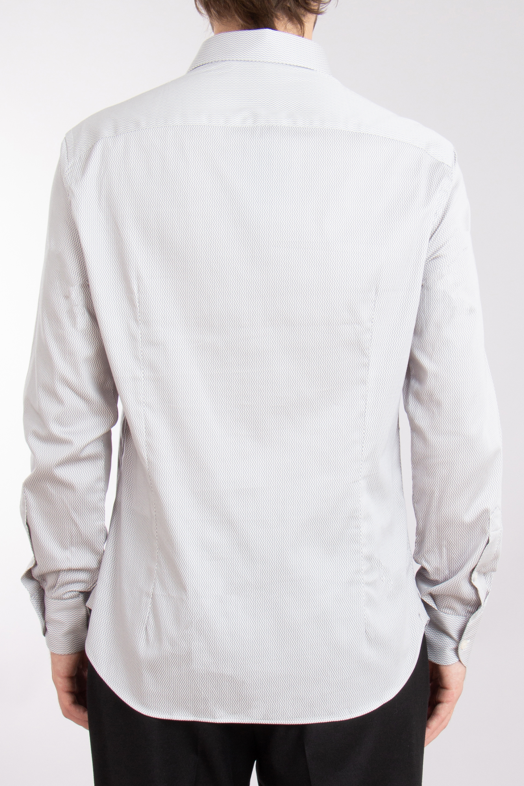 EMPORIO ARMANI Patterned Cotton Stretch Shirt EMPORIO ARMANI Patterned Cotton Stretch Shirt