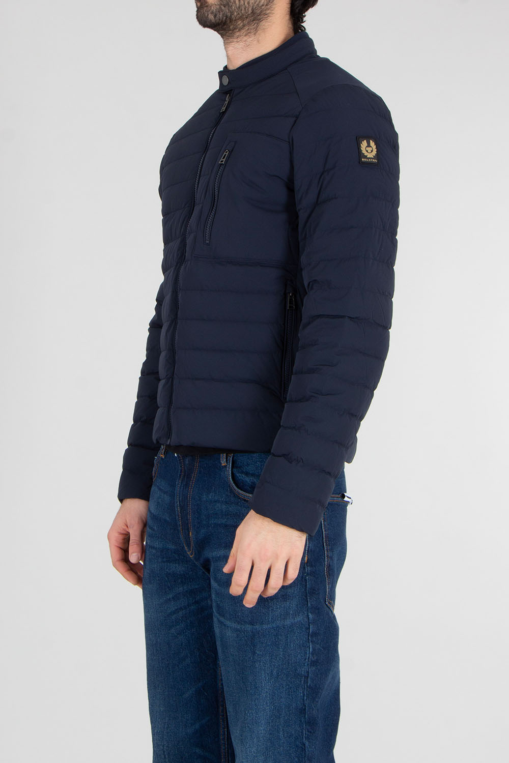 BELSTAFF Regular Fit Recycled Nylon Stretch Down Jacket Chassis