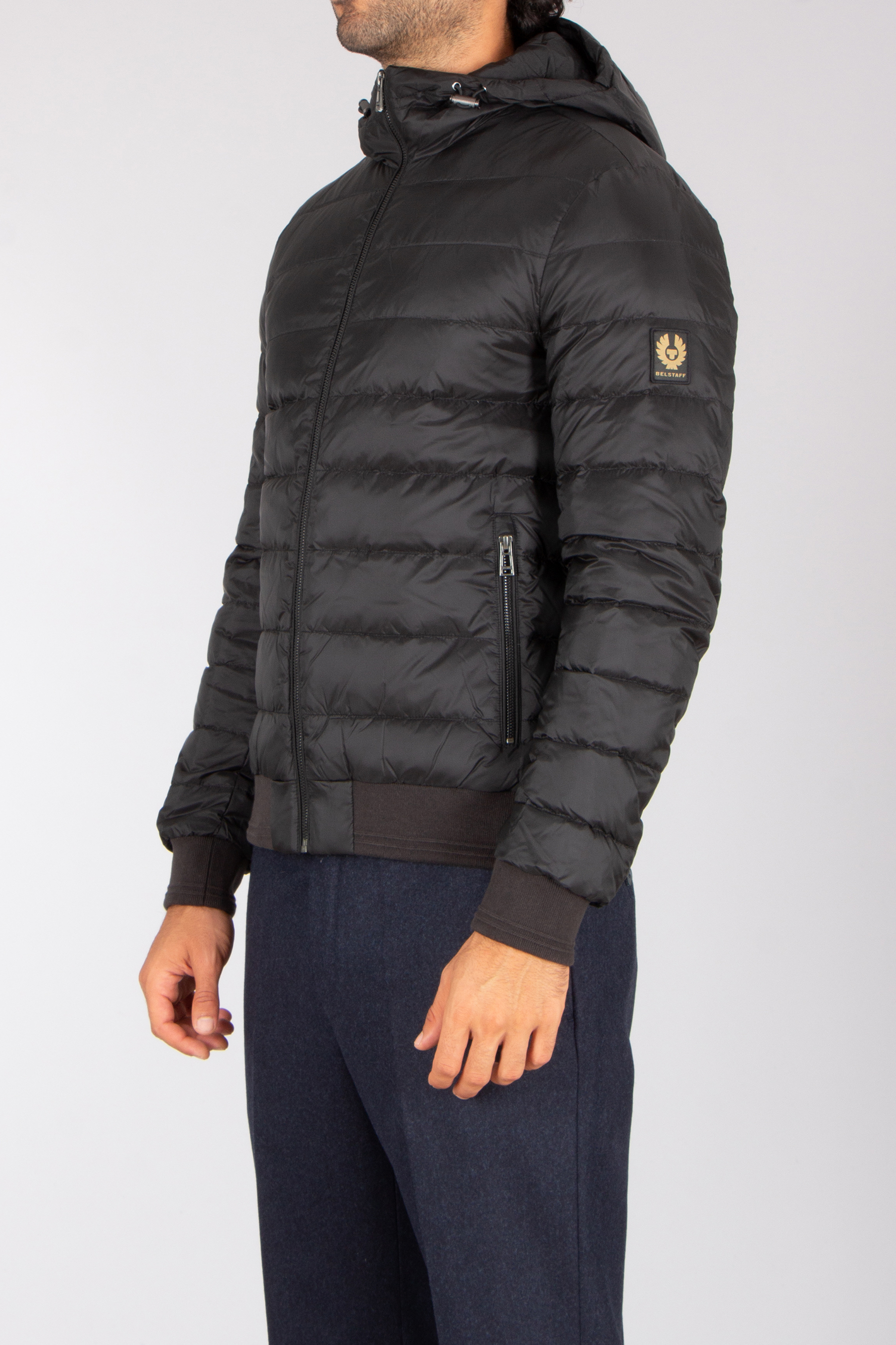 BELSTAFF Regular Fit Recycled Nylon Down Jacket Control Mantel, Jacke, Erwachsener, Mann, Person