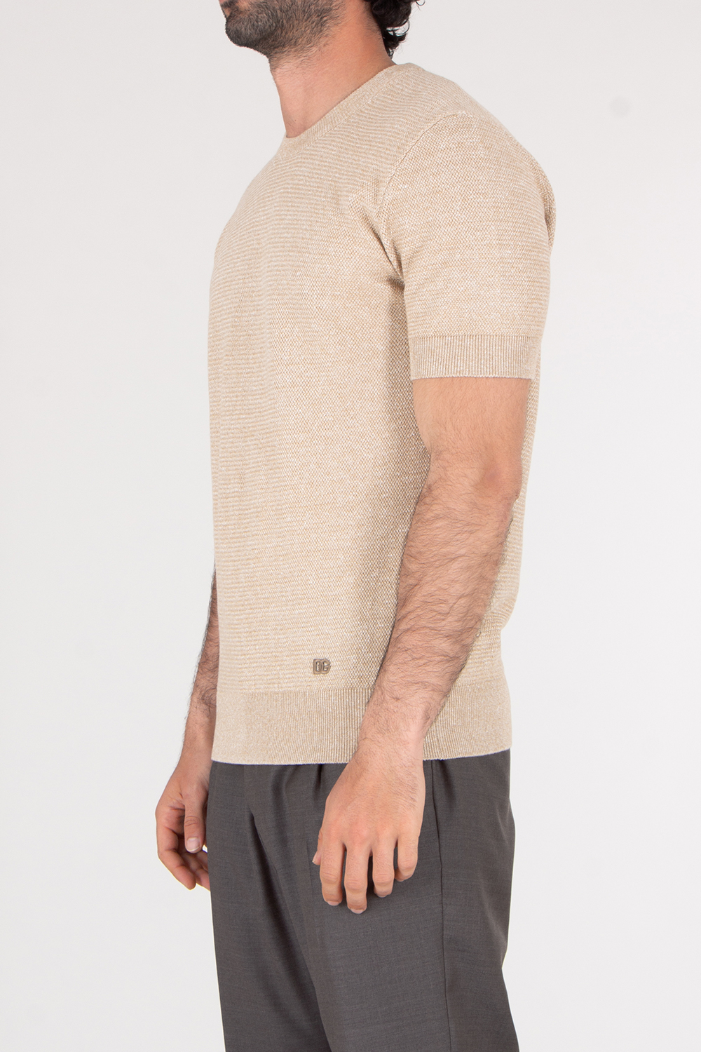 DOLCE & GABBANA Linen Blend Knit Sweater