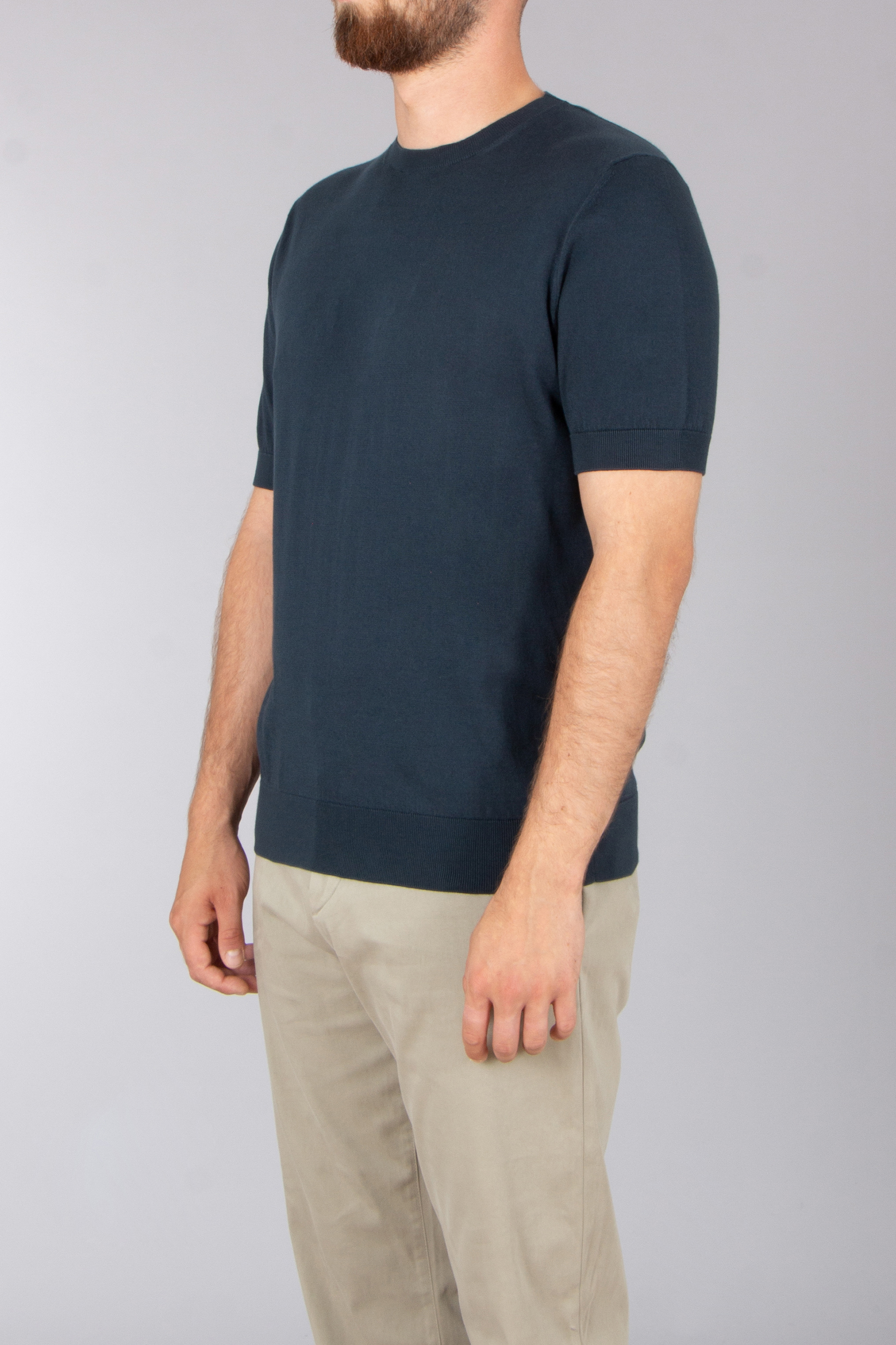 ZEGNA Regular Fit Premium Cotton Knit T-Shirt T-shirt, Erwachsener, Männlich, Mann, Person