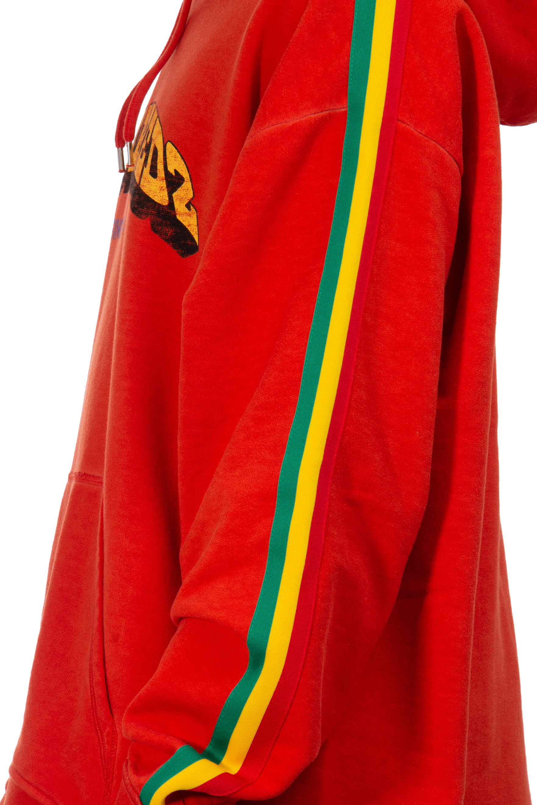 DSQUARED Oversized Printed Cotton Hoodie Herca DSQUARED Oversized Printed Cotton Hoodie Herca