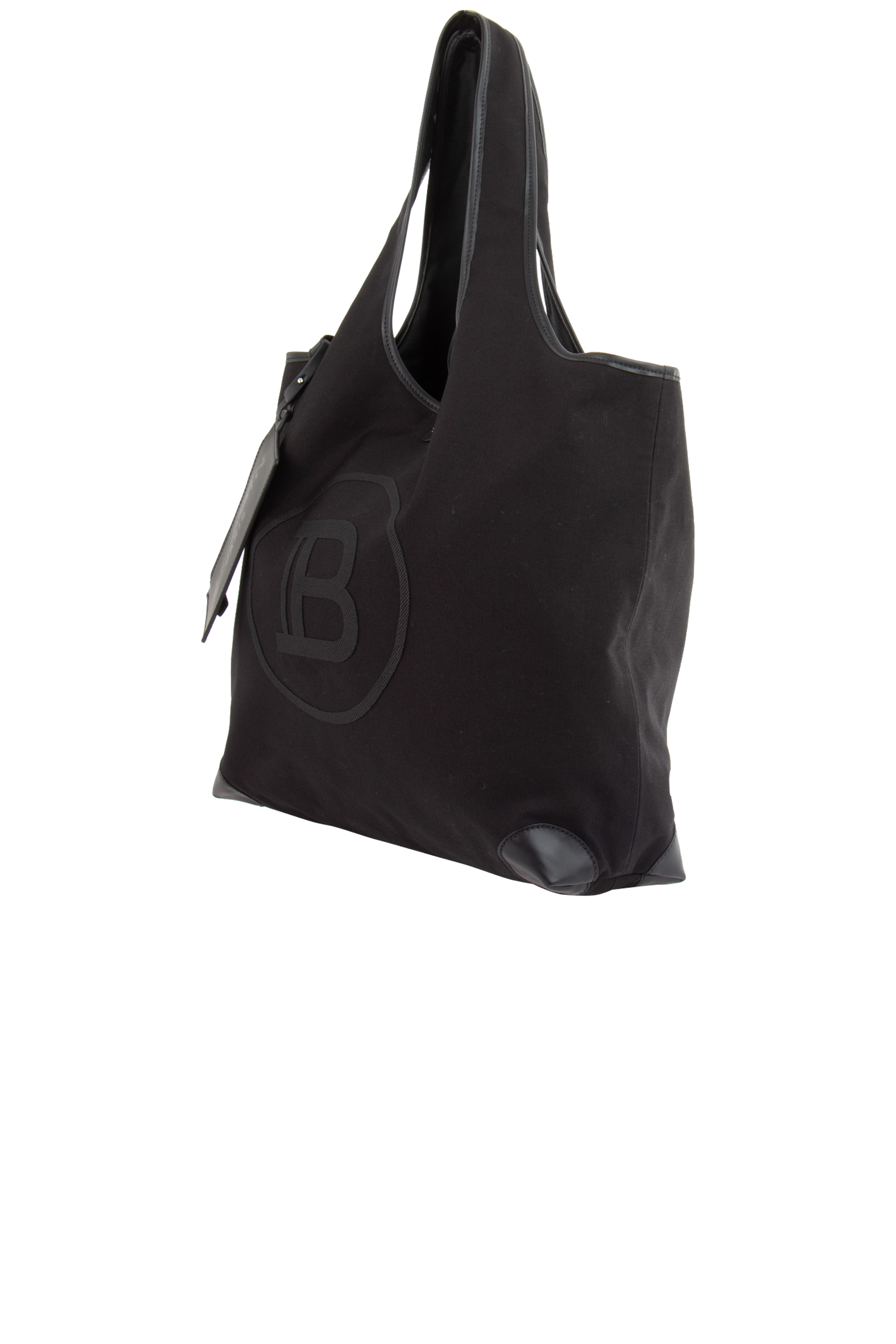 BALMAIN Embroidered Canvas & Leather Shopper Grocery