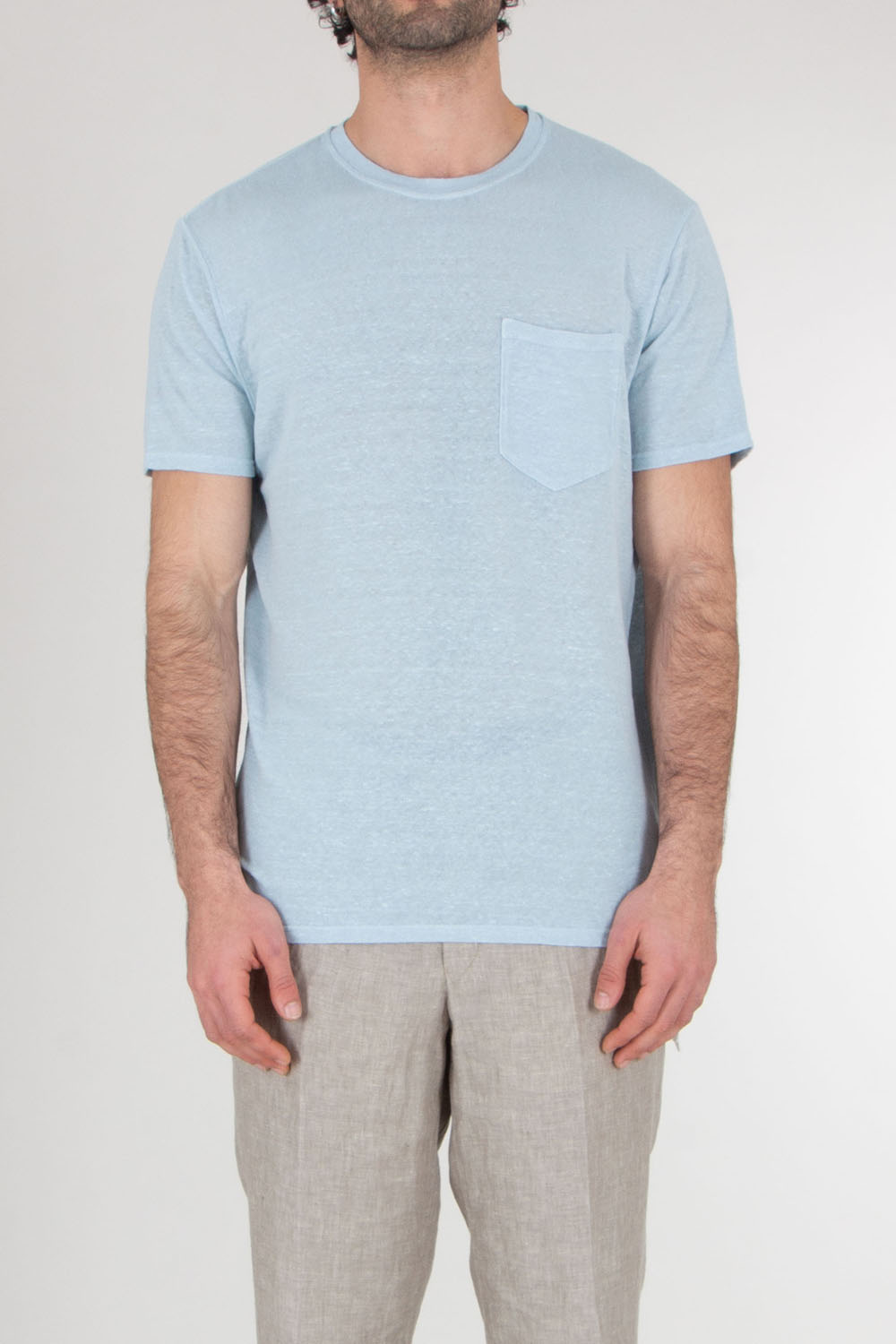BOWERY NYC Regular Fit Linen Jersey T-Shirt Essential