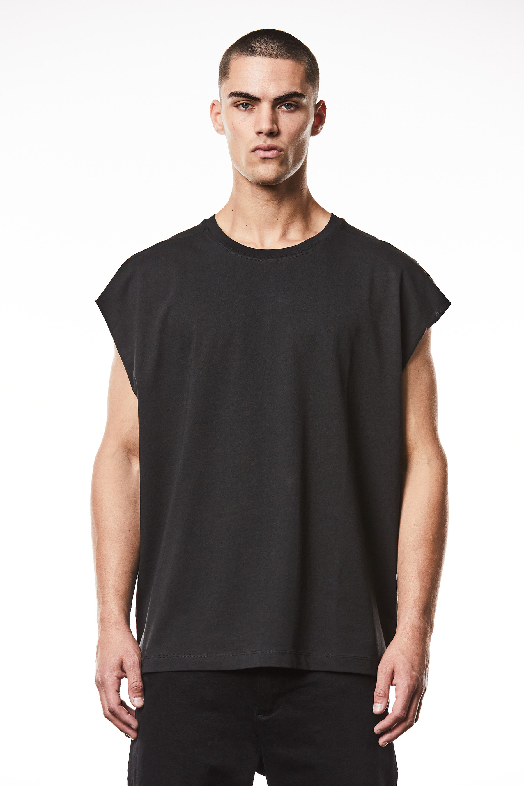 THOM KROM Oversized Cotton Jersey Tank Top THOM KROM Oversized Cotton Jersey Tank Top