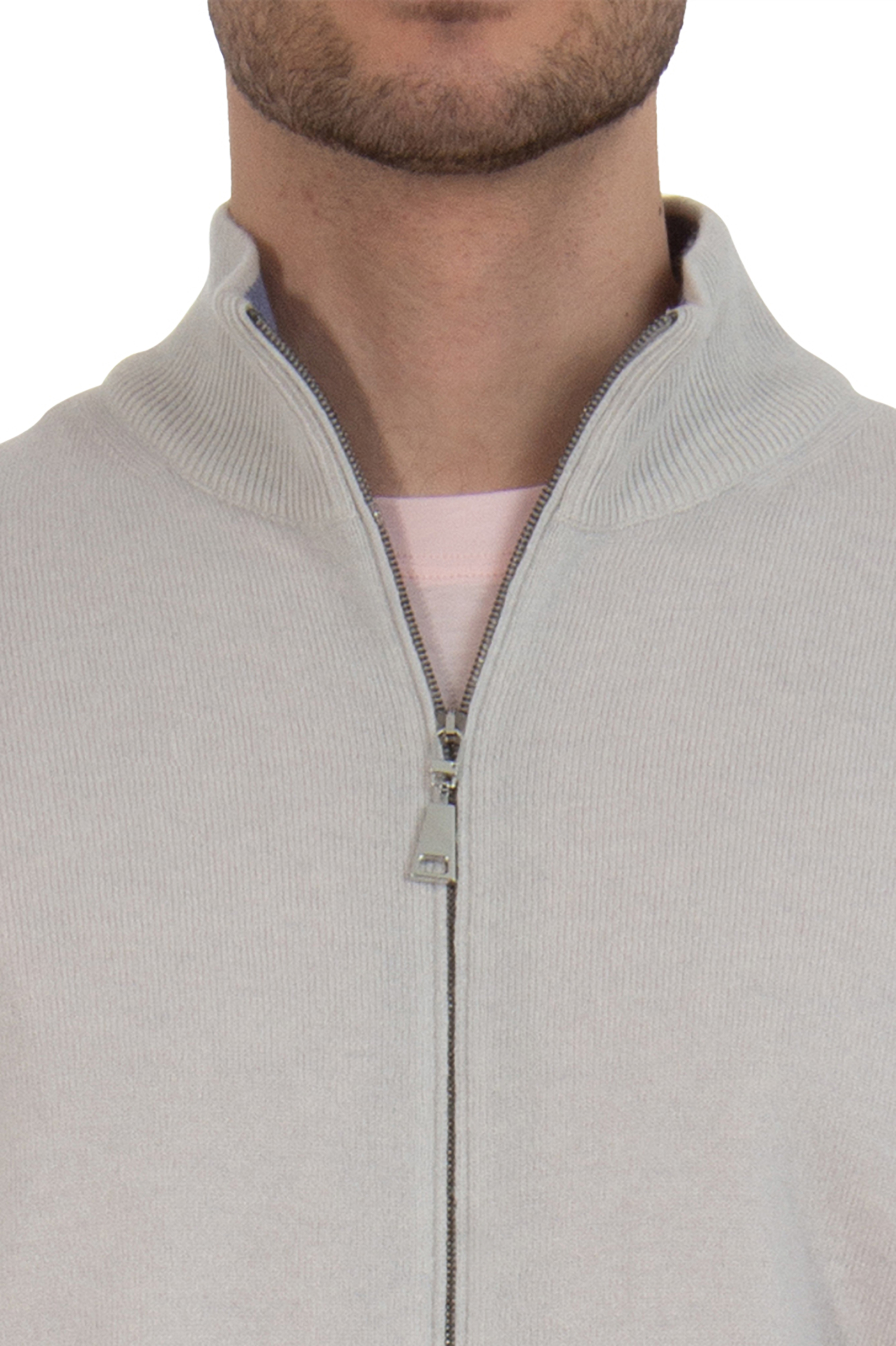 AIDA BARNI Cashmere Zip Cardigan AIDA BARNI Cashmere Zip Cardigan