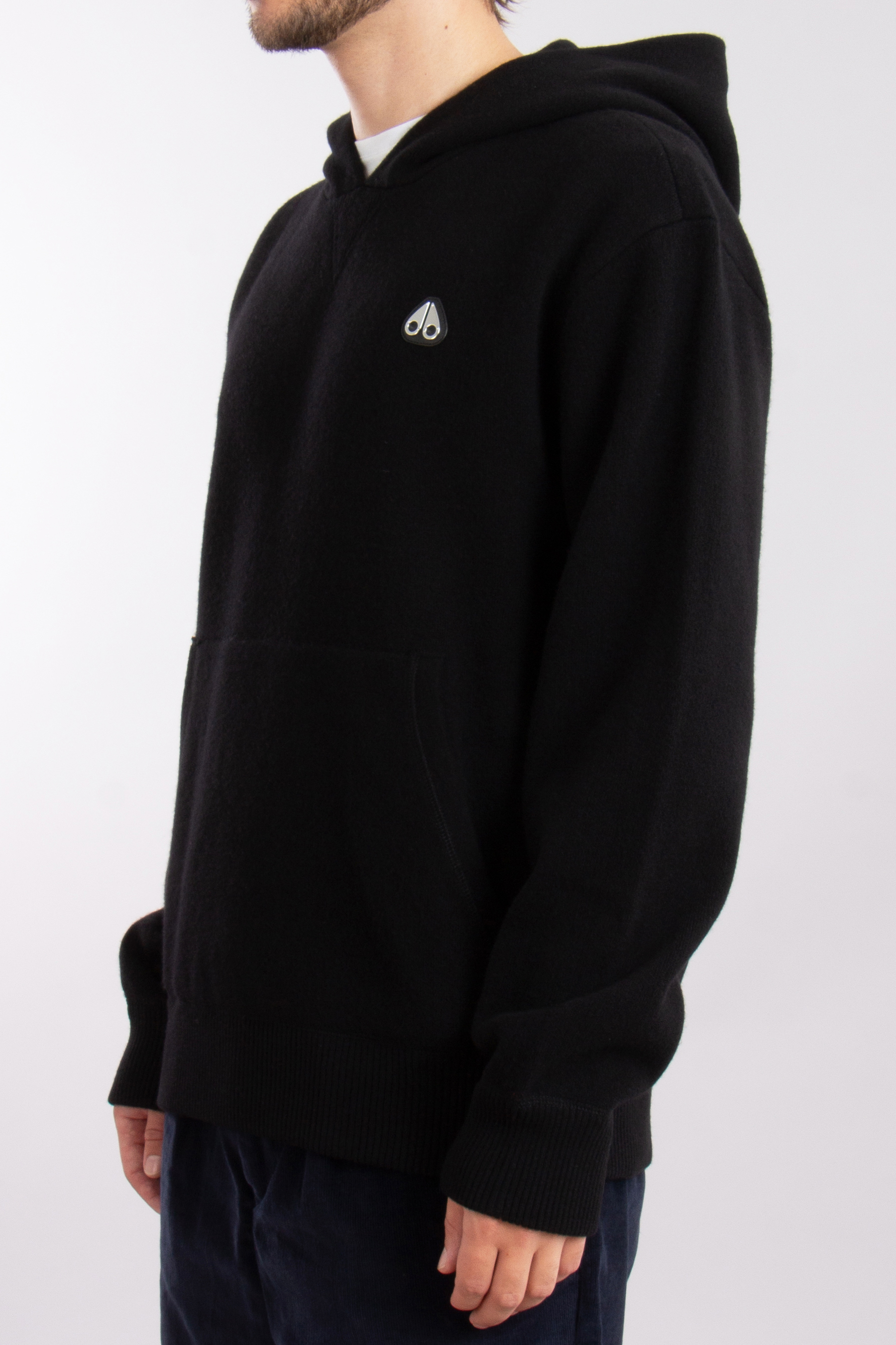 MOOSE KNUCKLES Hooded Wool-Cashmere Blend Sweater Jog Falls MOOSE KNUCKLES Hooded Wool-Cashmere Blend Sweater Jog Falls
