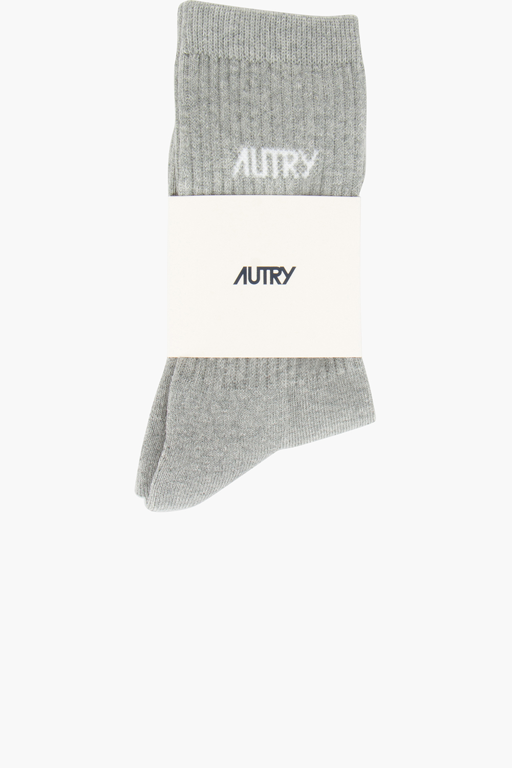 AUTRY Jacquard Logo Cotton Blend Stretch Socks