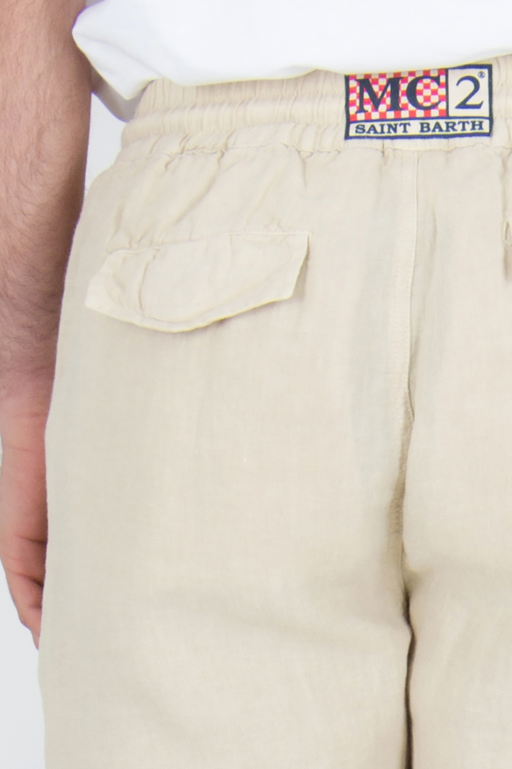 MC 2 SAINT BARTH Comfort Fit Linen Pants Calais