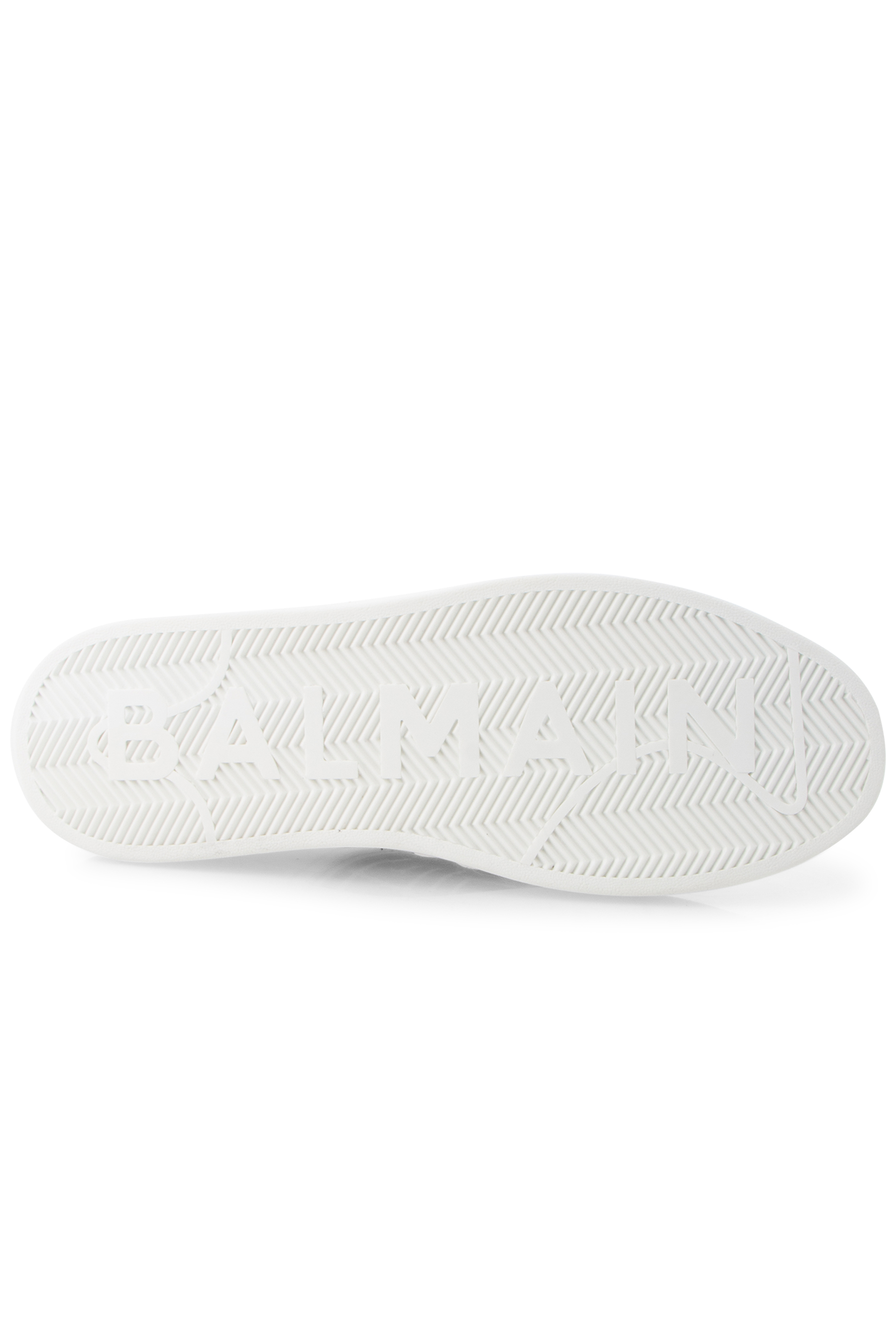 BALMAIN Monogrammed Jacquard And Leather Sneakers B-Court BALMAIN Monogrammed Jacquard And Leather Sneakers B-Court