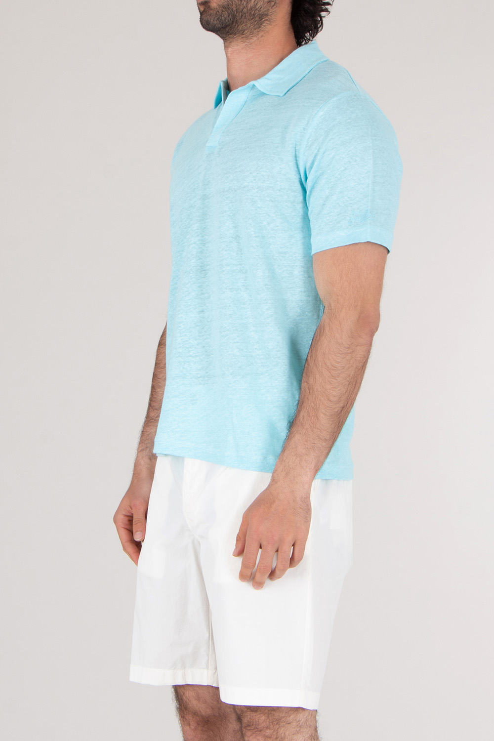 MC2 SAINT BARTH Regular Fit Linen Polo Shirt