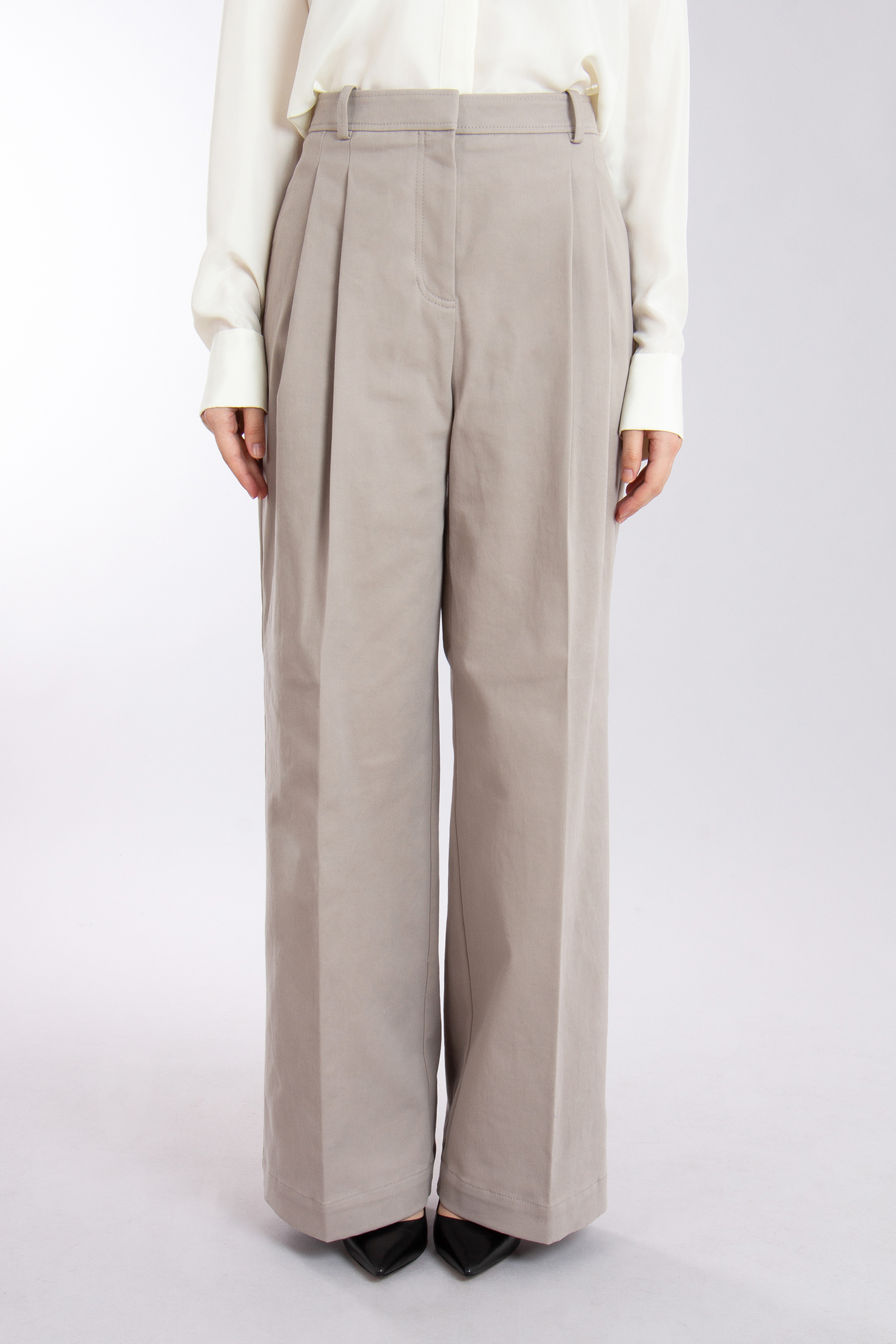 BOSS Relaxed Fit Cotton Stretch Twill Pants Tiana BOSS Relaxed Fit Cotton Stretch Twill Pants Tiana