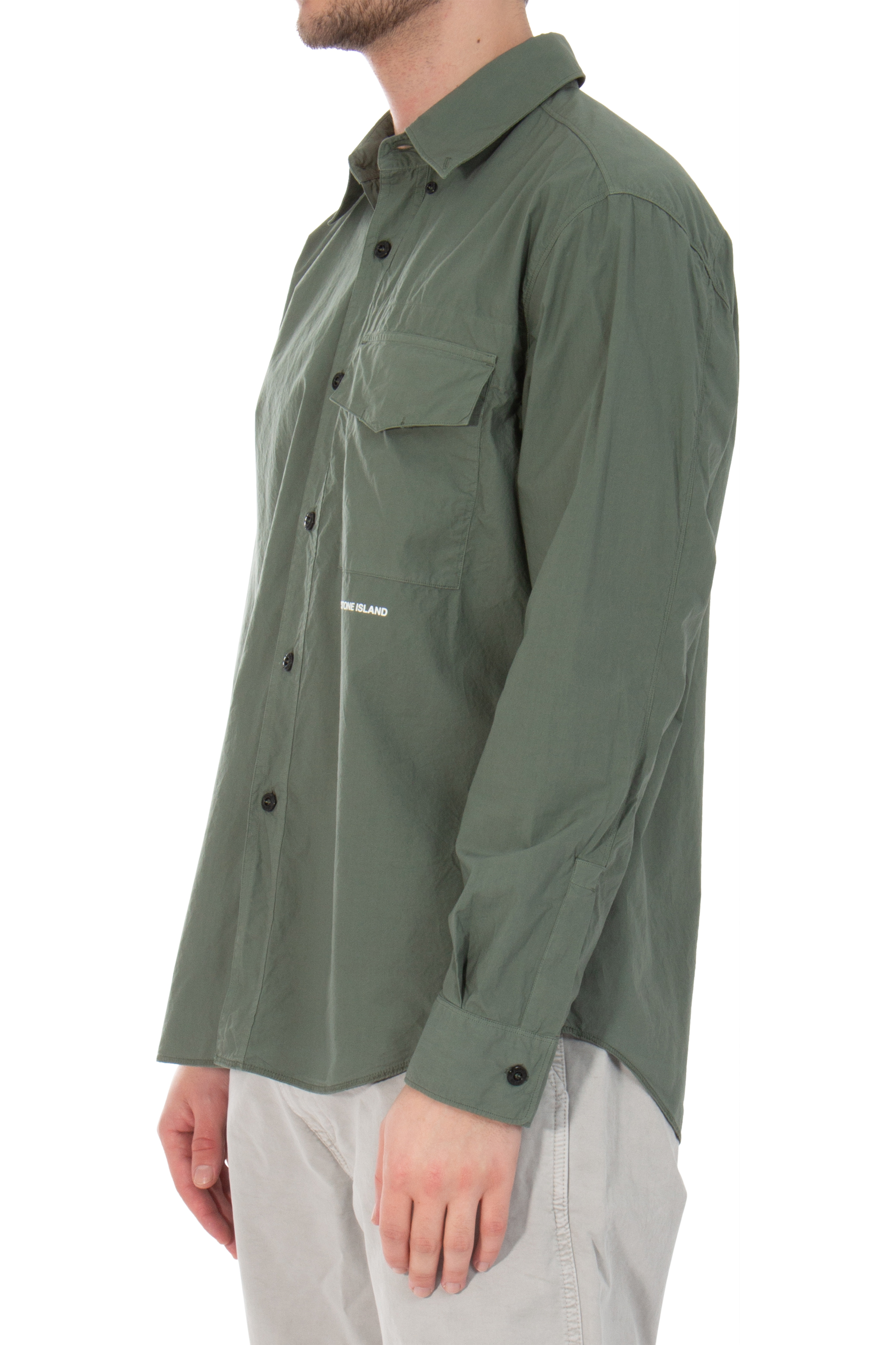 STONE ISLAND Cotton Cloth Shirt