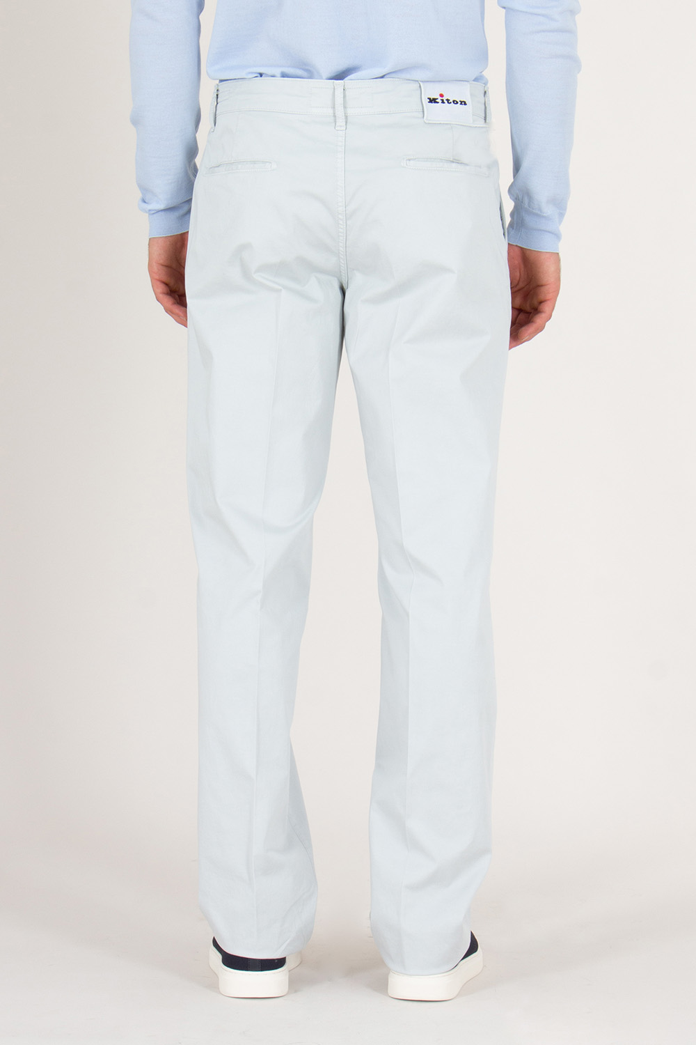 KITON Regular Fit Cotton Chino Trousers 