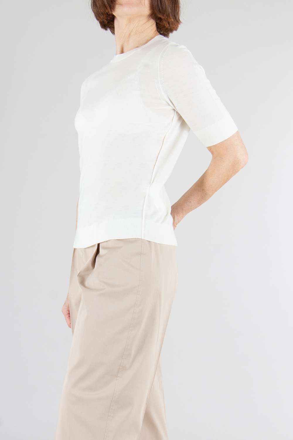 BOSS Short Sleeve Super Fine Merino Wool Sweater