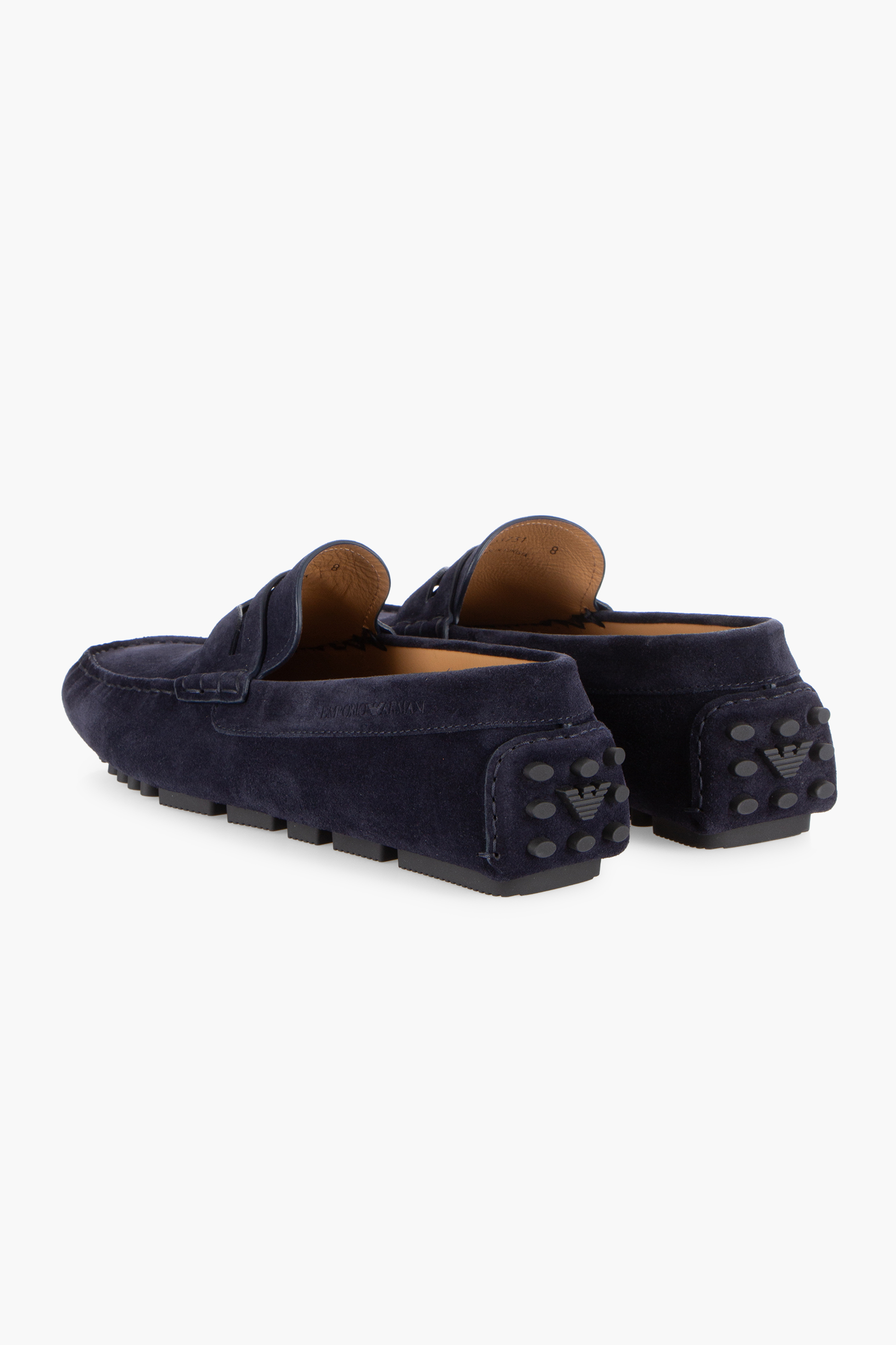 EMPORIO ARMANI Suede Driver Loafers