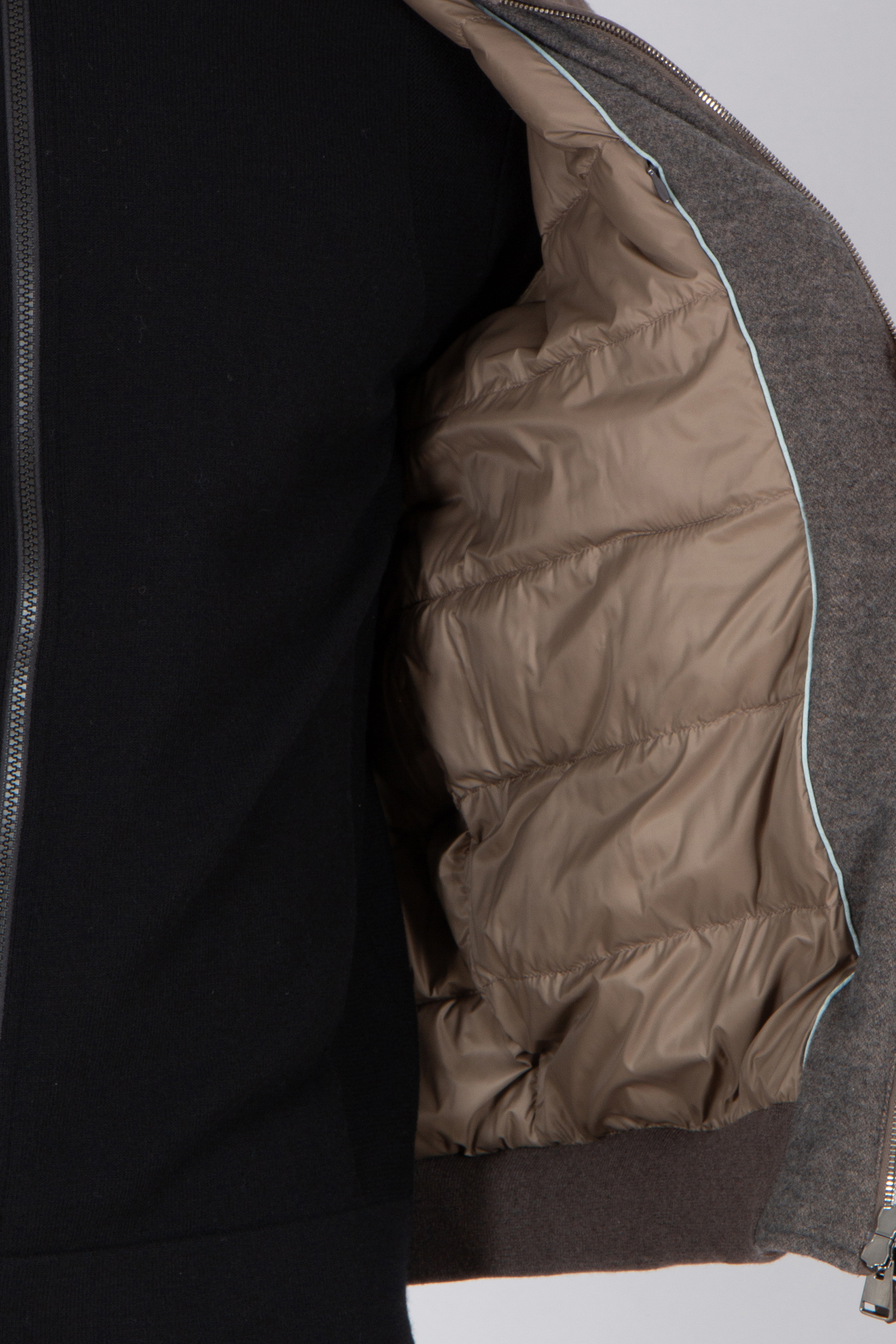 CANALI Regular Fit Lamb Suede & Wool-Cashmere Blend Bomber Jacket Bekleidung, Mantel, Jacke, Weste, Rettungsweste