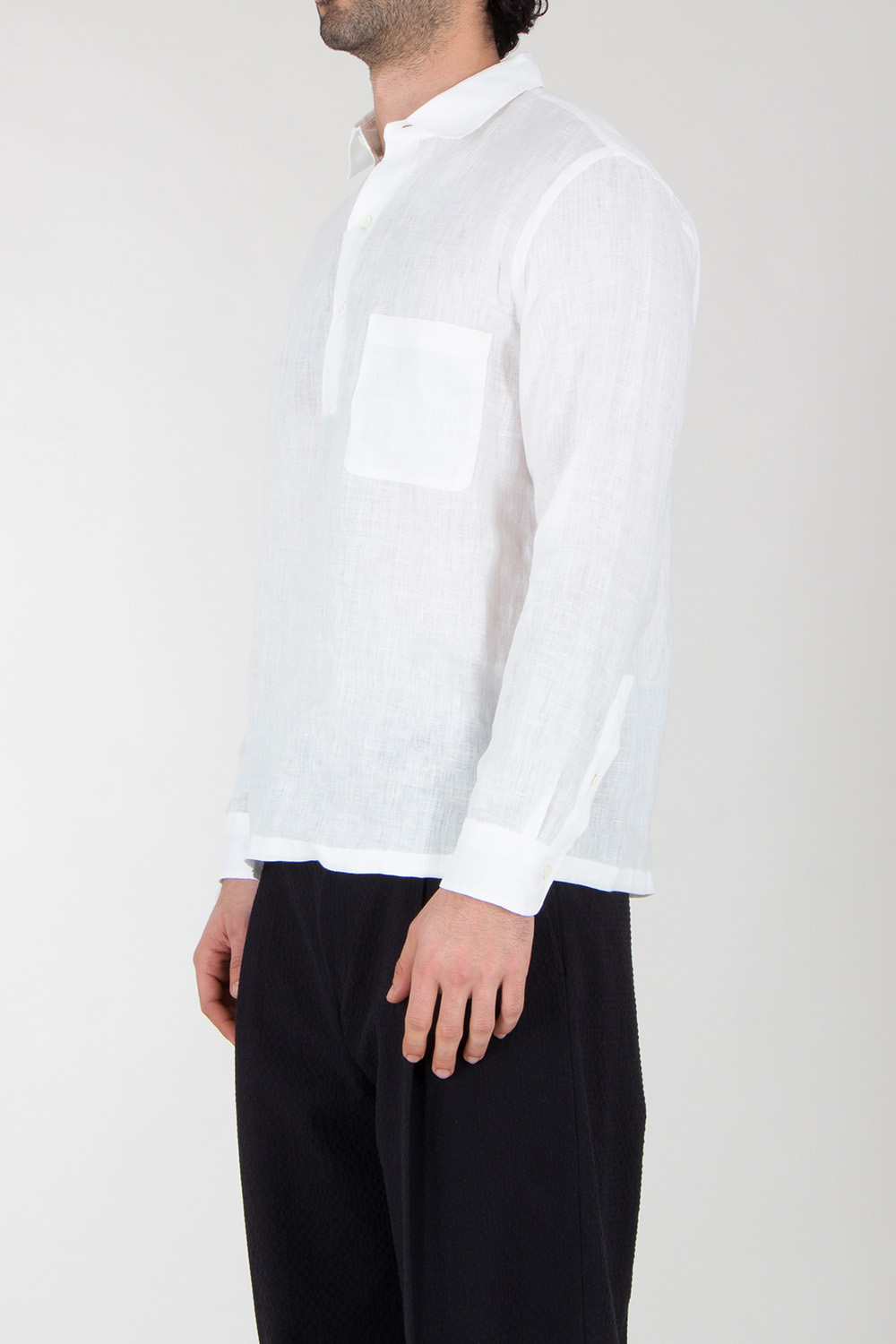 VAN LAACK Relaxed Fit Linen Tunic Shirt Reines