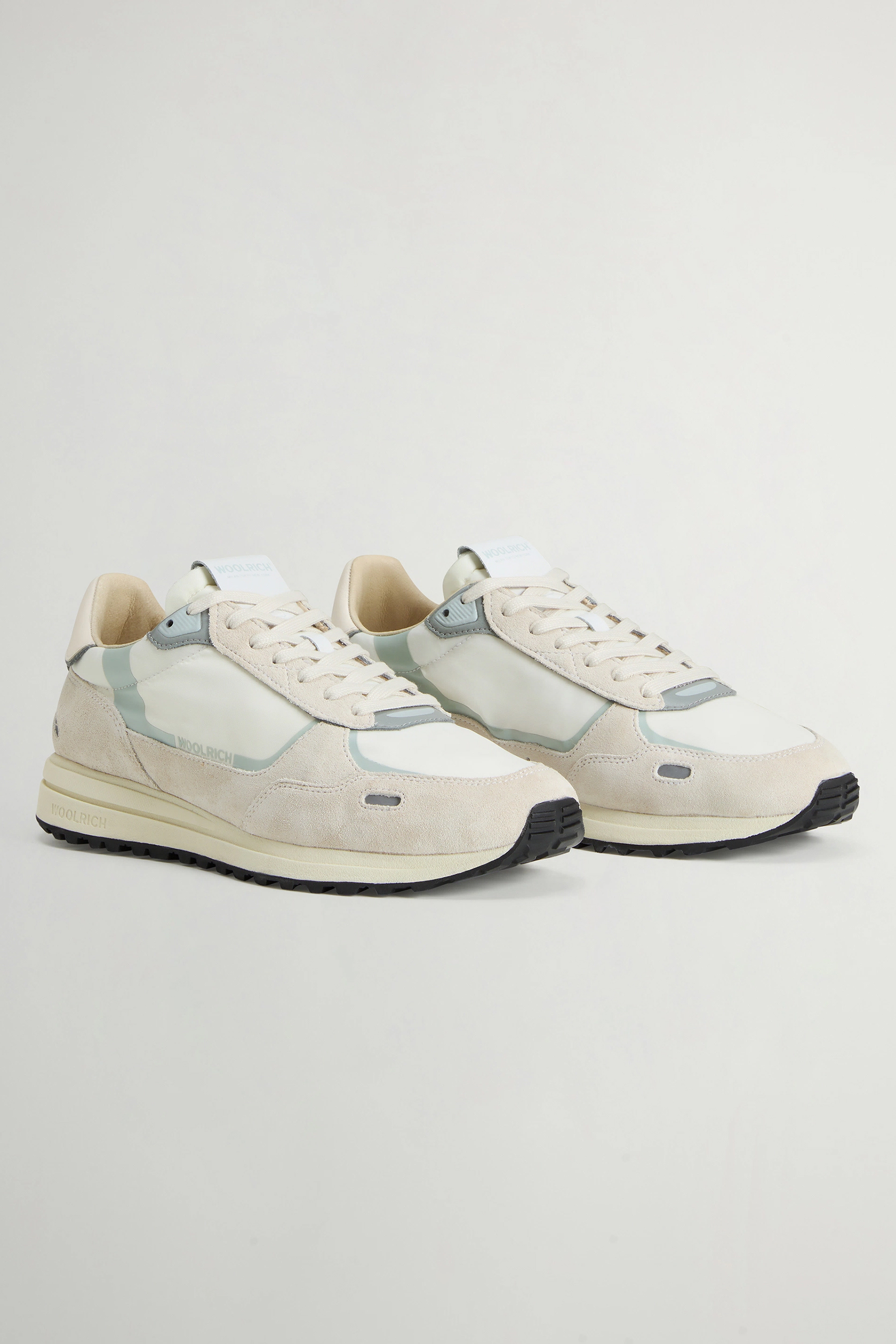 WOOLRICH Nylon Leather & Suede Sneakers Retro WOOLRICH Nylon Leather & Suede Sneakers Retro