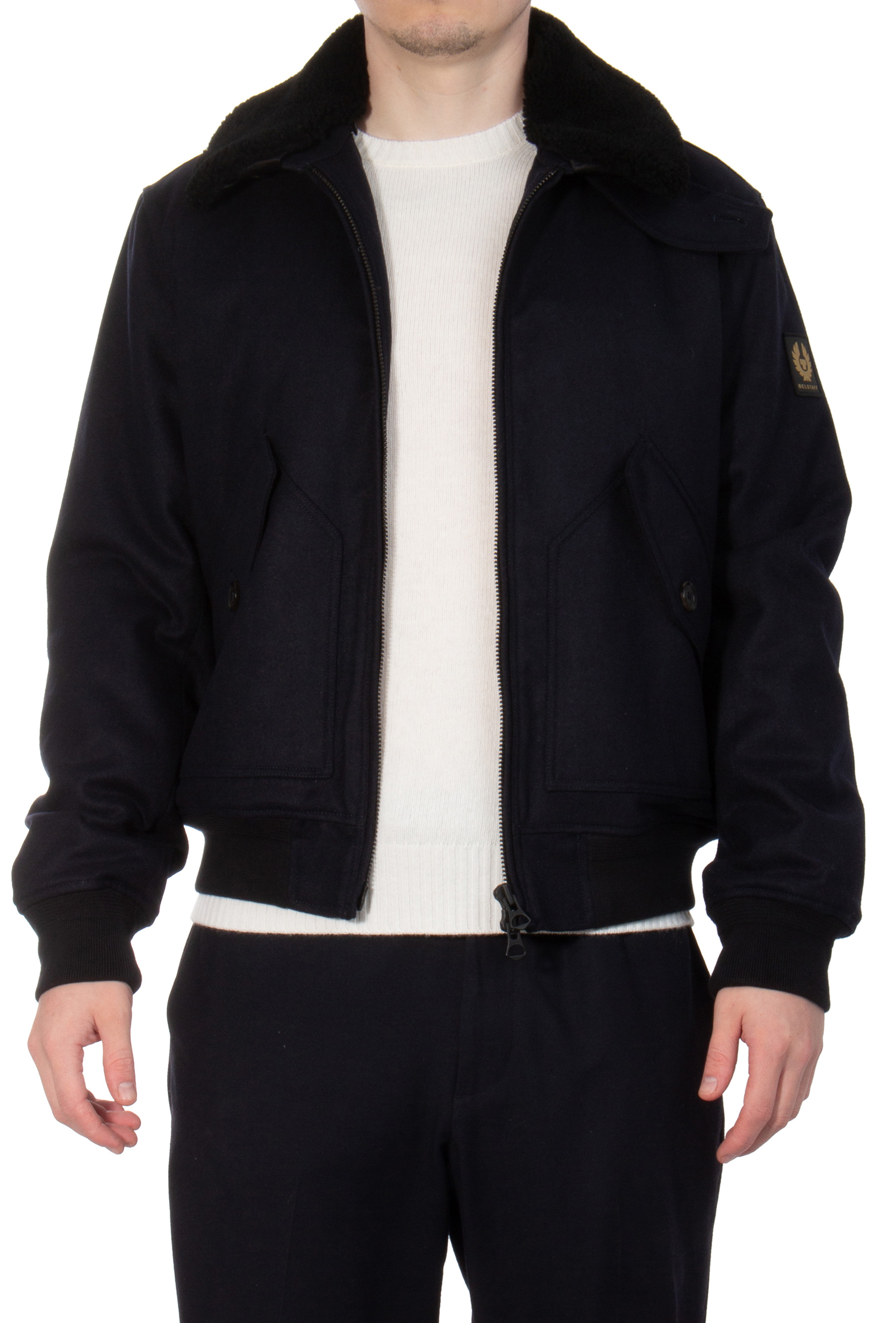 BELSTAFF Wool Mix Bomber Jacket Haywood BELSTAFF Wool Mix Bomber Jacket Haywood