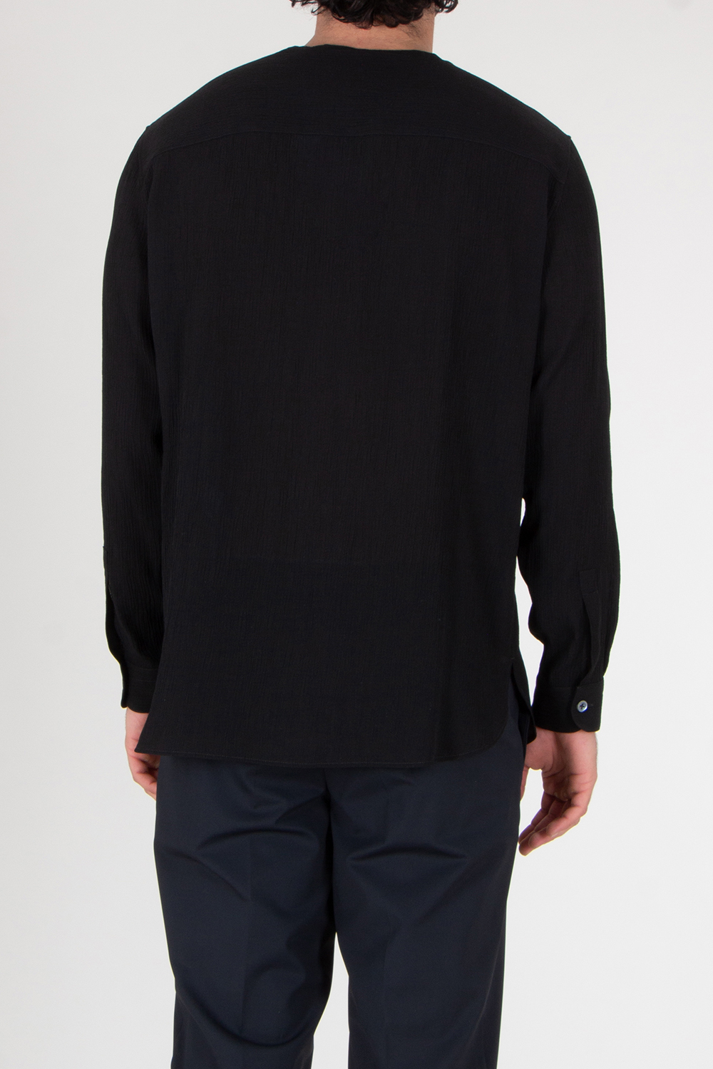 EMPORIO ARMANI Asymmetric Front Crêpe Shirt