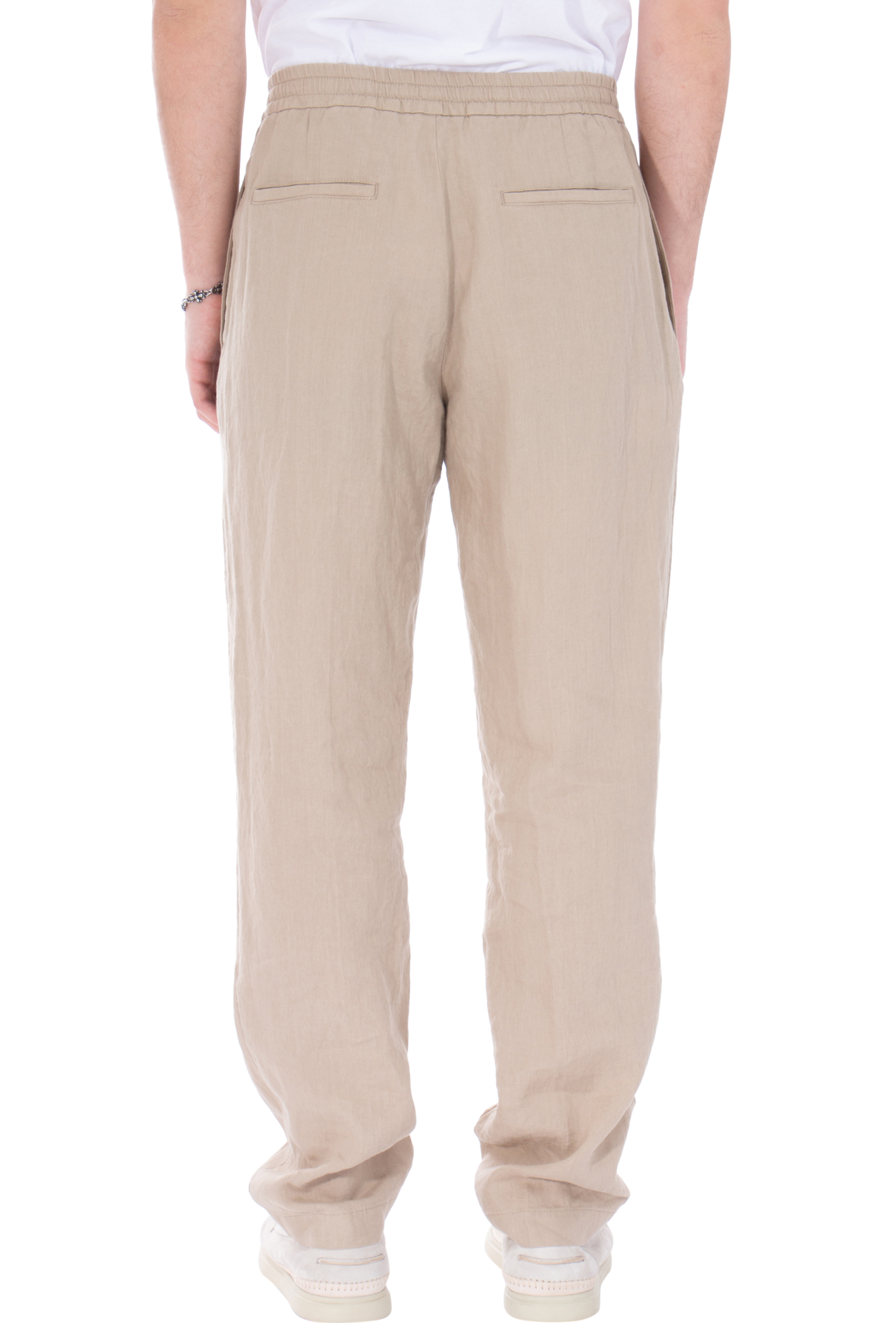 CANALI Regular Fit Linen Pants