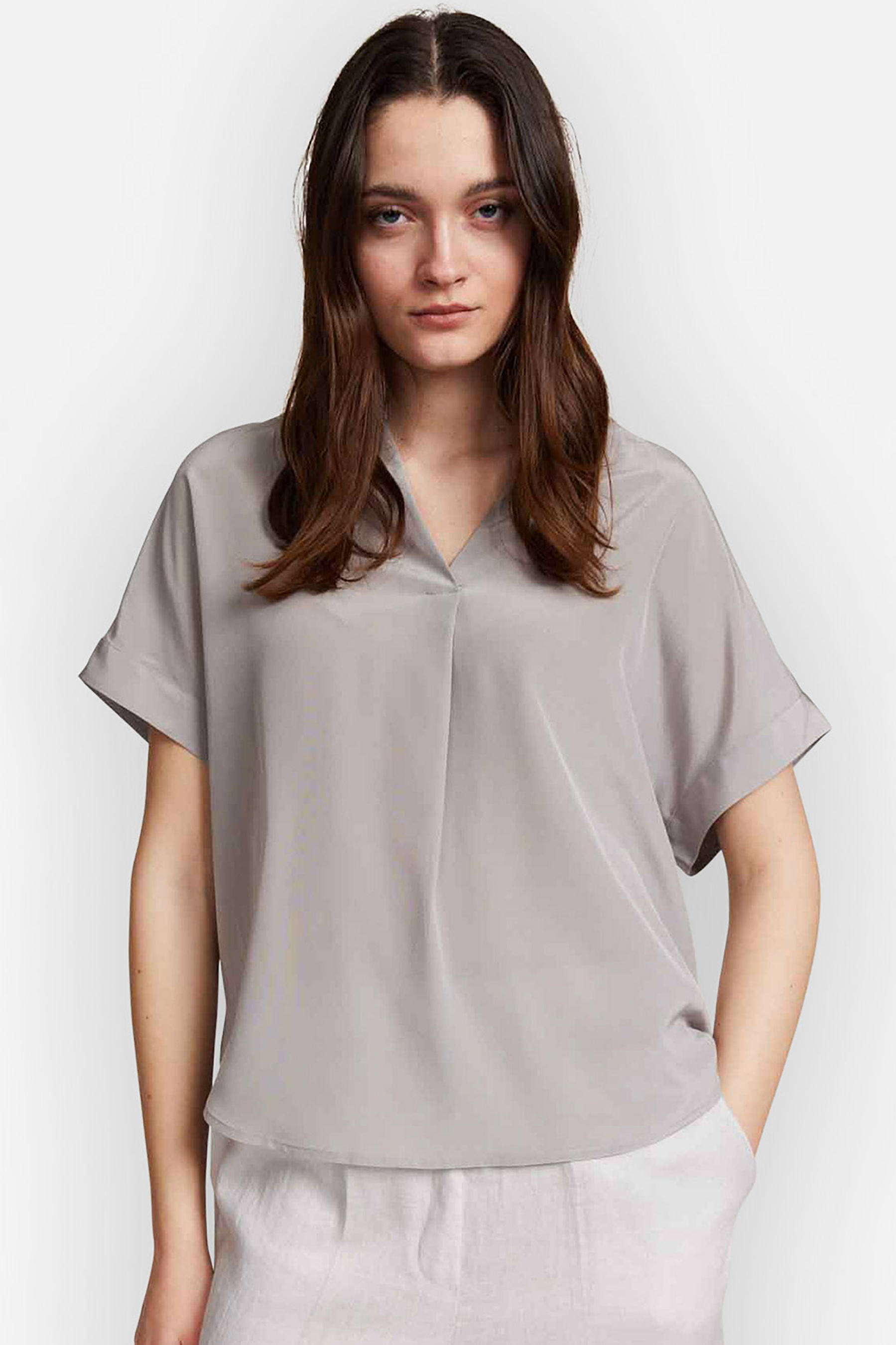 IHEART Oversized Silk Blouse Elouise