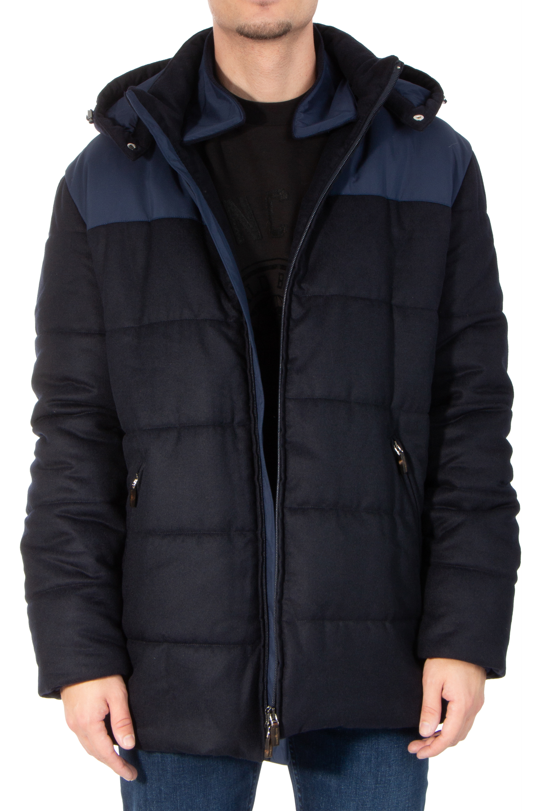 COLOMBO Padded Cashmere Car Coat COLOMBO Padded Cashmere Car Coat