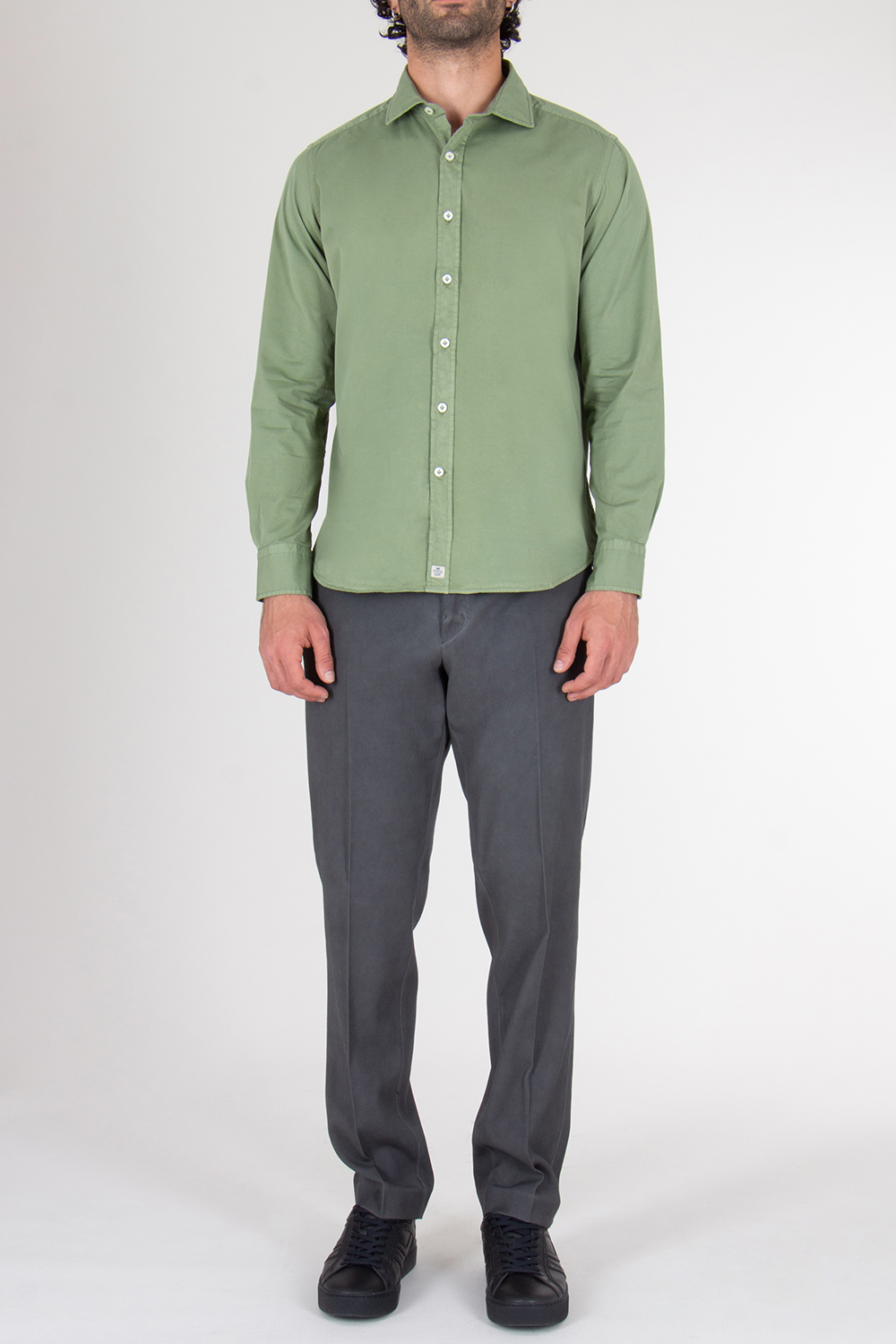 SONRISA Regular Fit Shark Collar Cotton Shirt