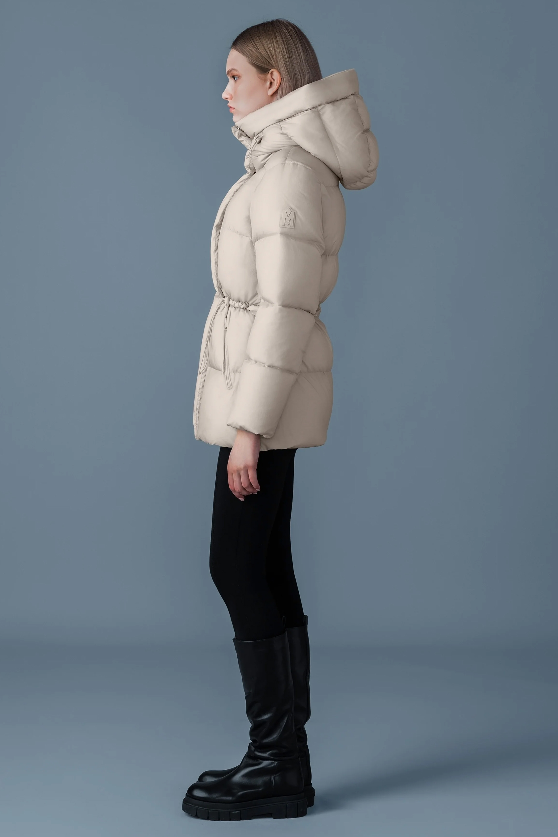 MACKAGE Hooded Crinkle Nylon Down Jacket Freya-SW MACKAGE Hooded Crinkle Nylon Down Jacket Freya-SW