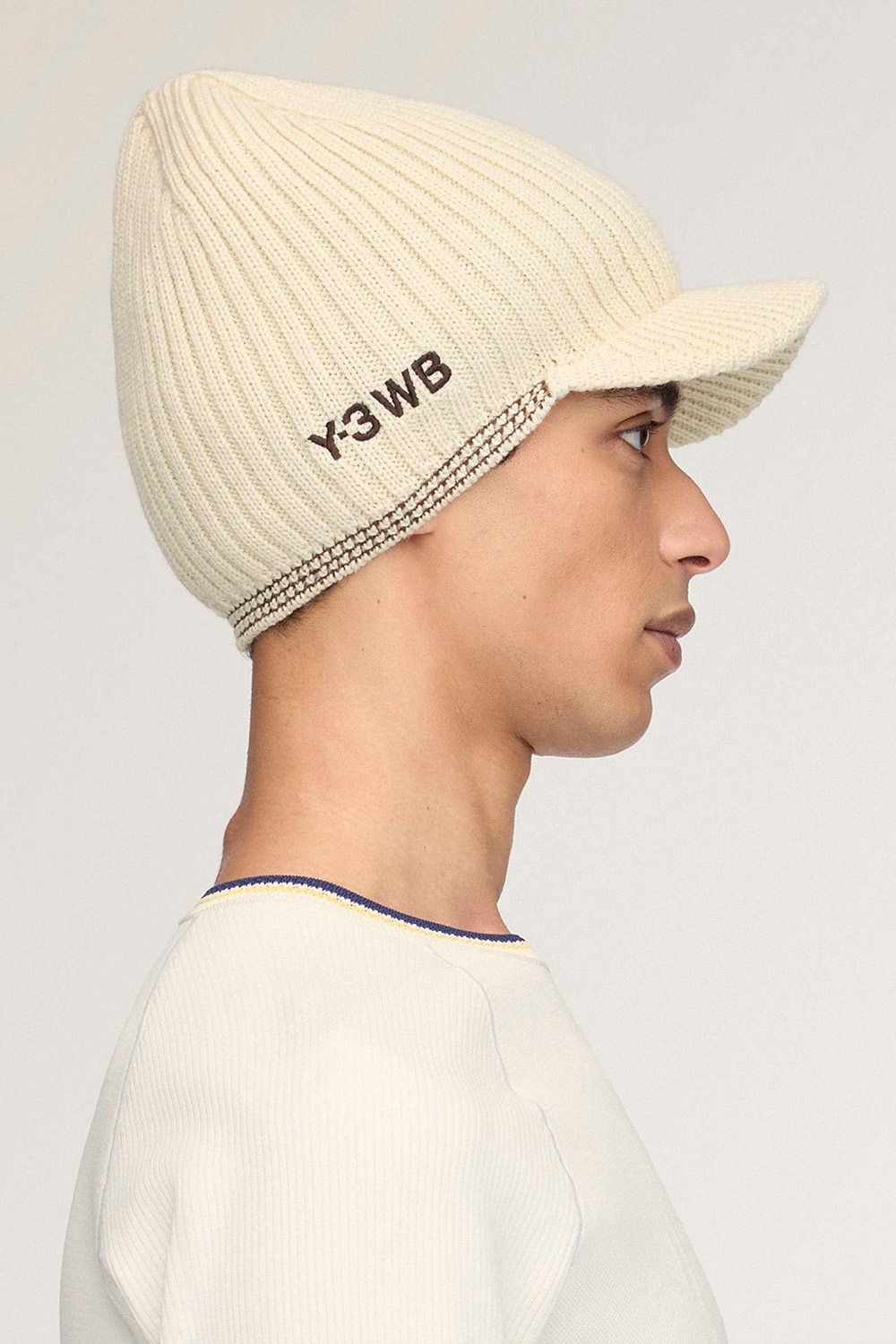 Y-3 x Wales Bonner Knitted Merino Wool Beanie