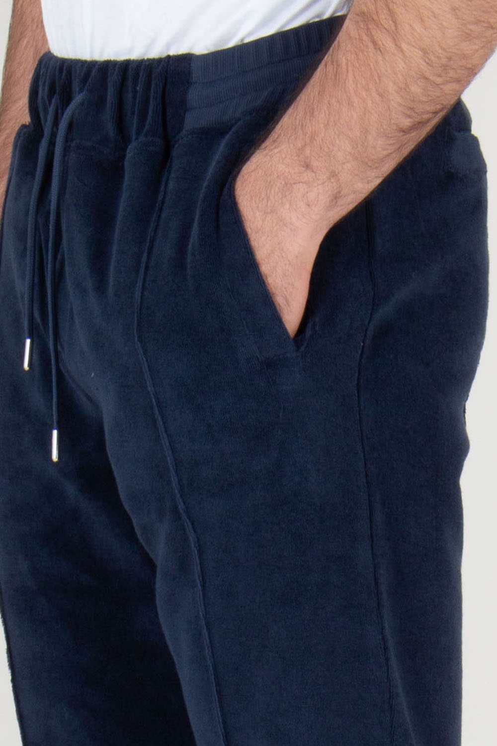 AURÉLIEN Cotton Blend Terry Sweat Pants