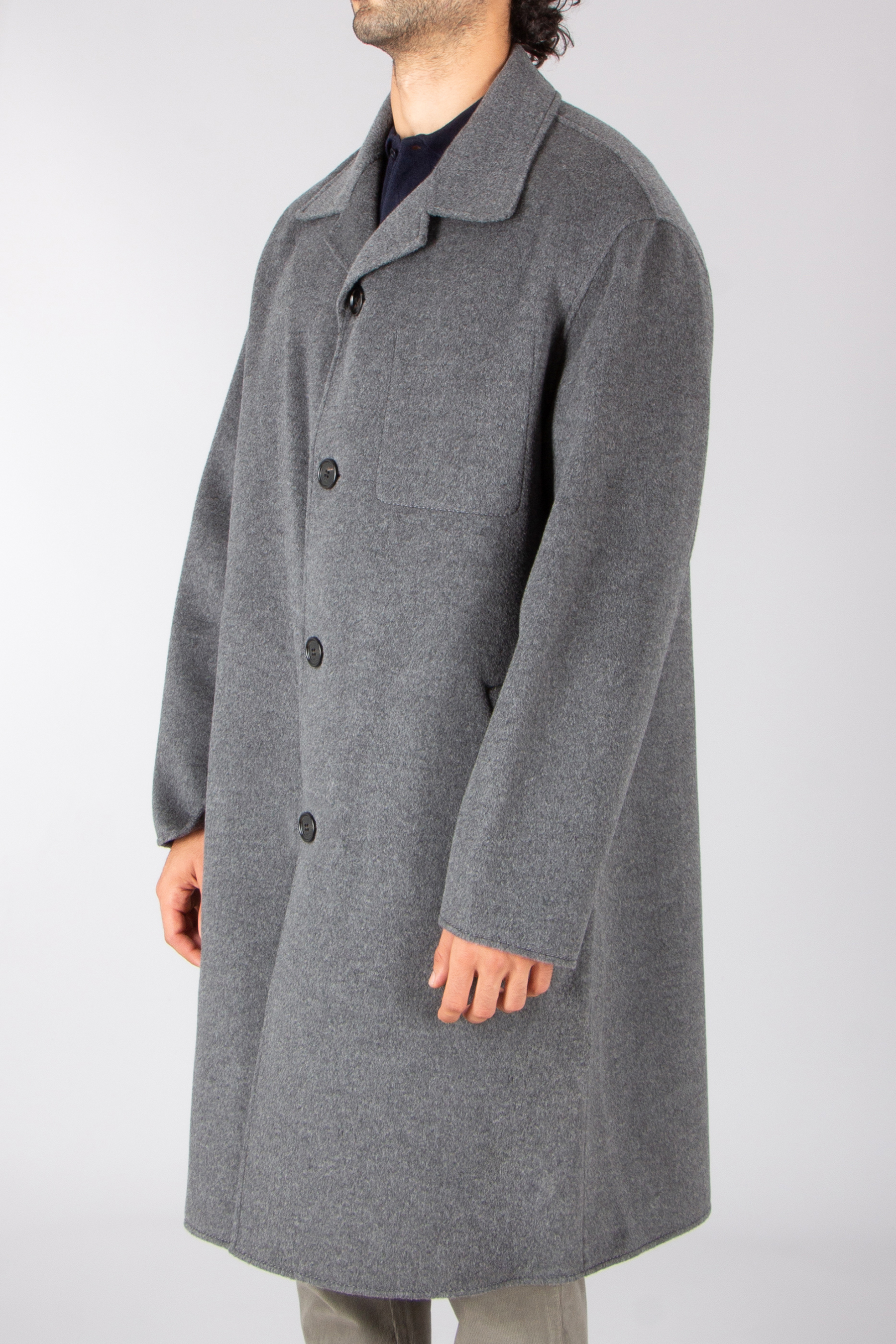 AMI PARIS Loose Fit Doubleface Wool-Cashmere Blend Coat Bekleidung, Mantel